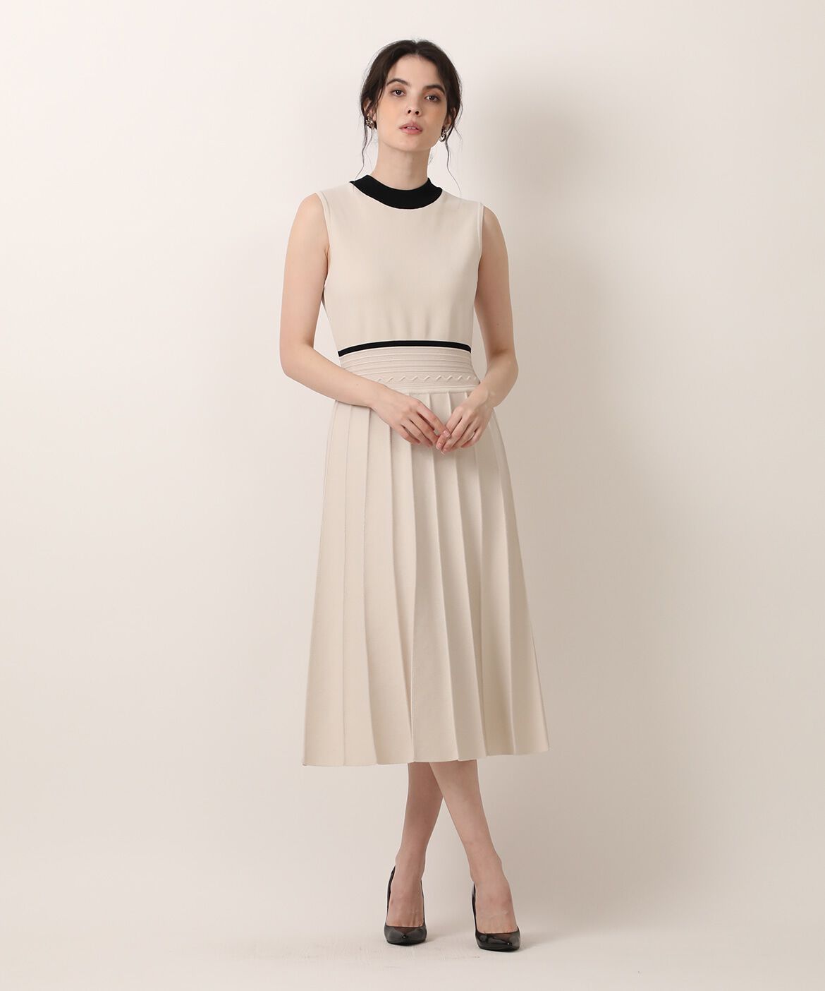 Maglie le cassetto「《大きいサイズ》バイカラーニットワンピース《M Maglie le cassetto》」|その他|