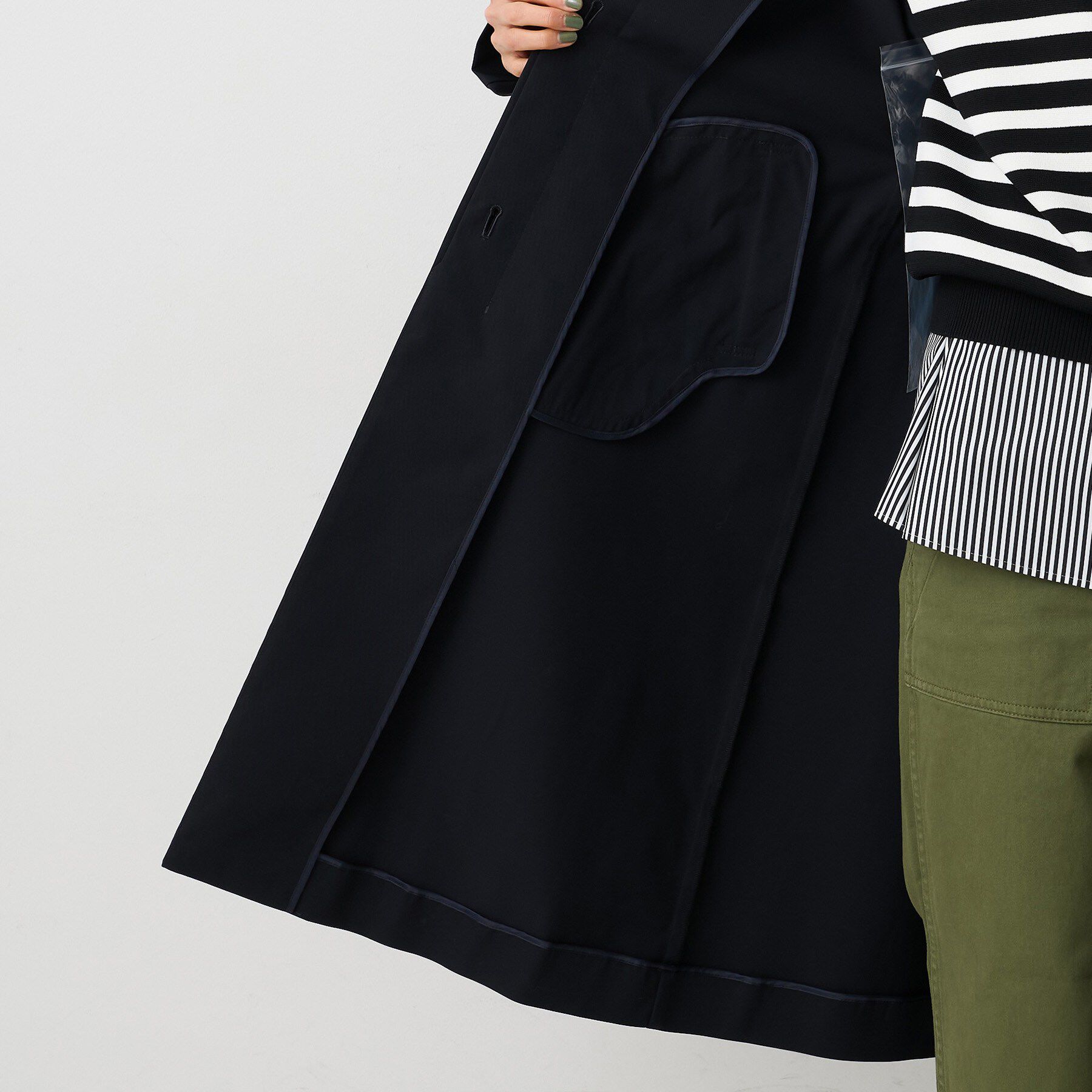 UNTITLED「【はっ水/洗える/セレモニーにも】タスランステンカラーコート」|ステンカラーコート|