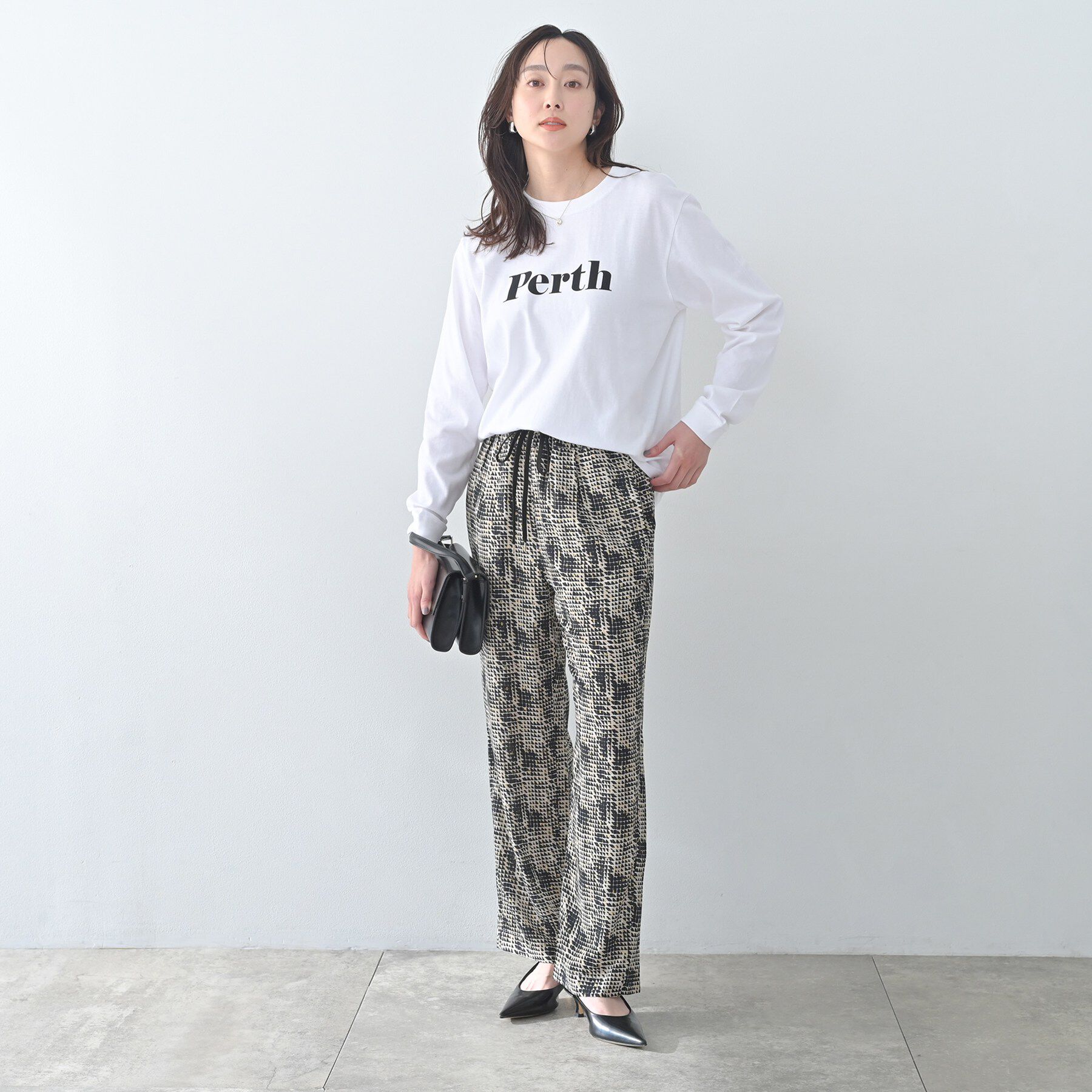 UNTITLED「【Munich】ワイドレッグイージーパンツ／geometric」|その他|