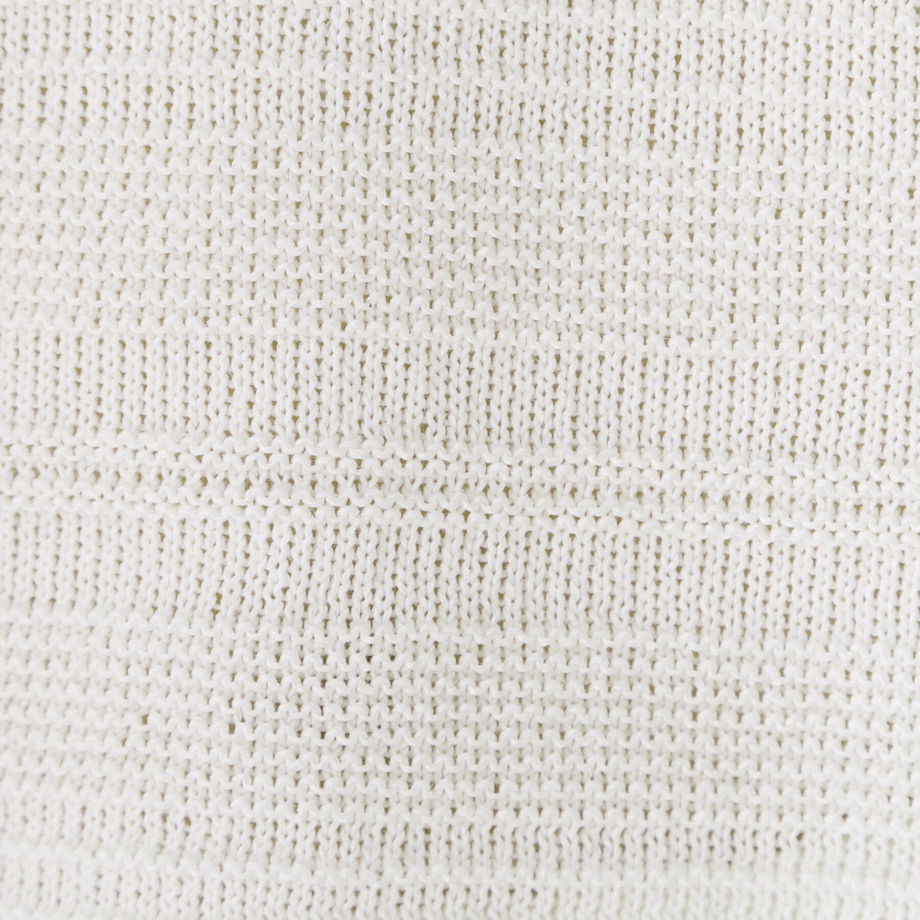 COUP DE CHANCE「【手洗い可／日本製／無縫製／和紙使用】地柄ボーダーのニットトップス」|ニット・セーター|