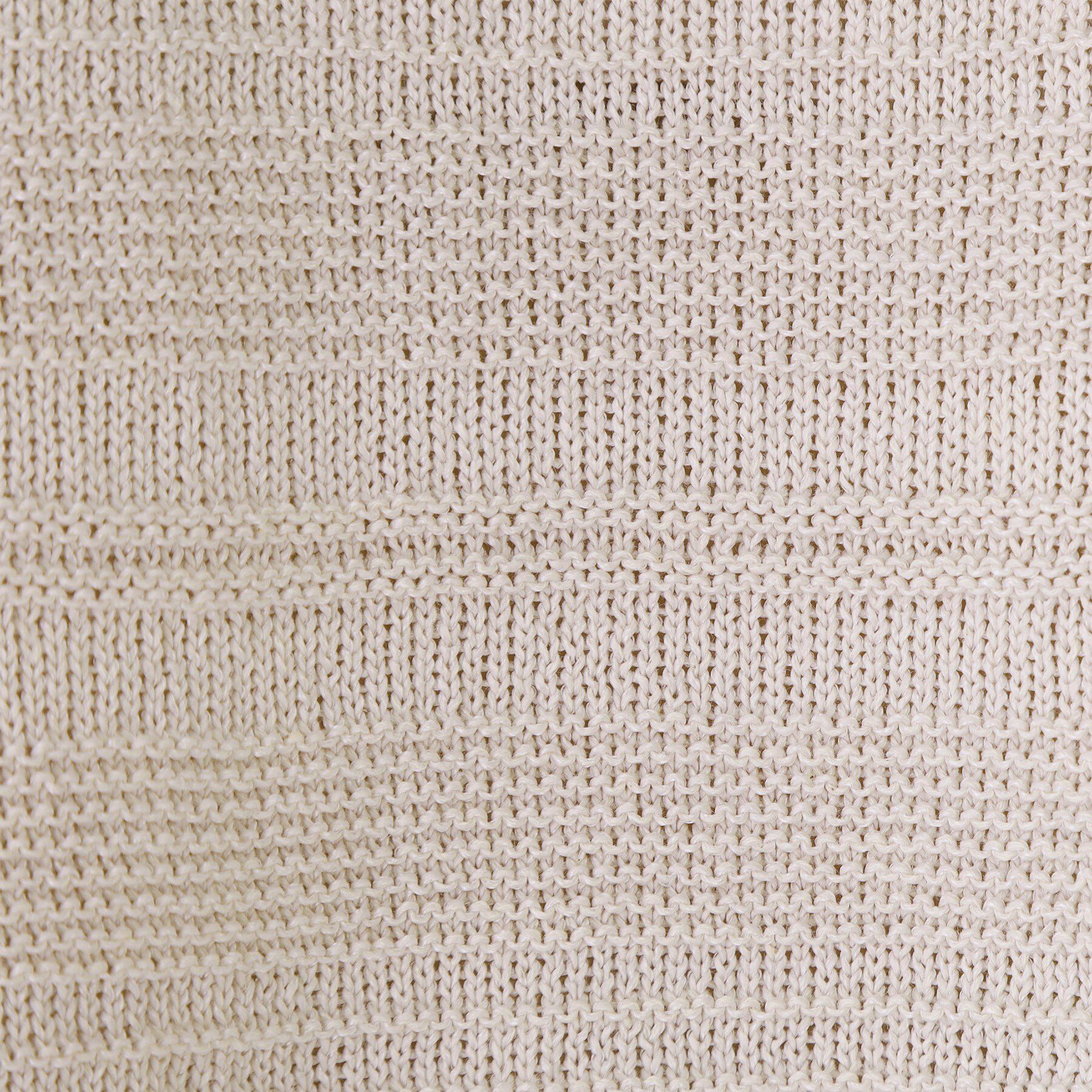 COUP DE CHANCE「【手洗い可／日本製／無縫製／和紙使用】地柄ボーダーのニットトップス」|ニット・セーター|