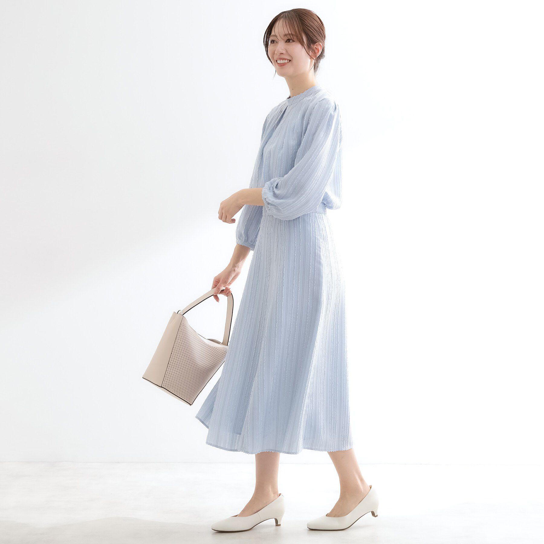 Reflect「【セットアップ可】ストライプ柄ジャカードスカート」|スカート|