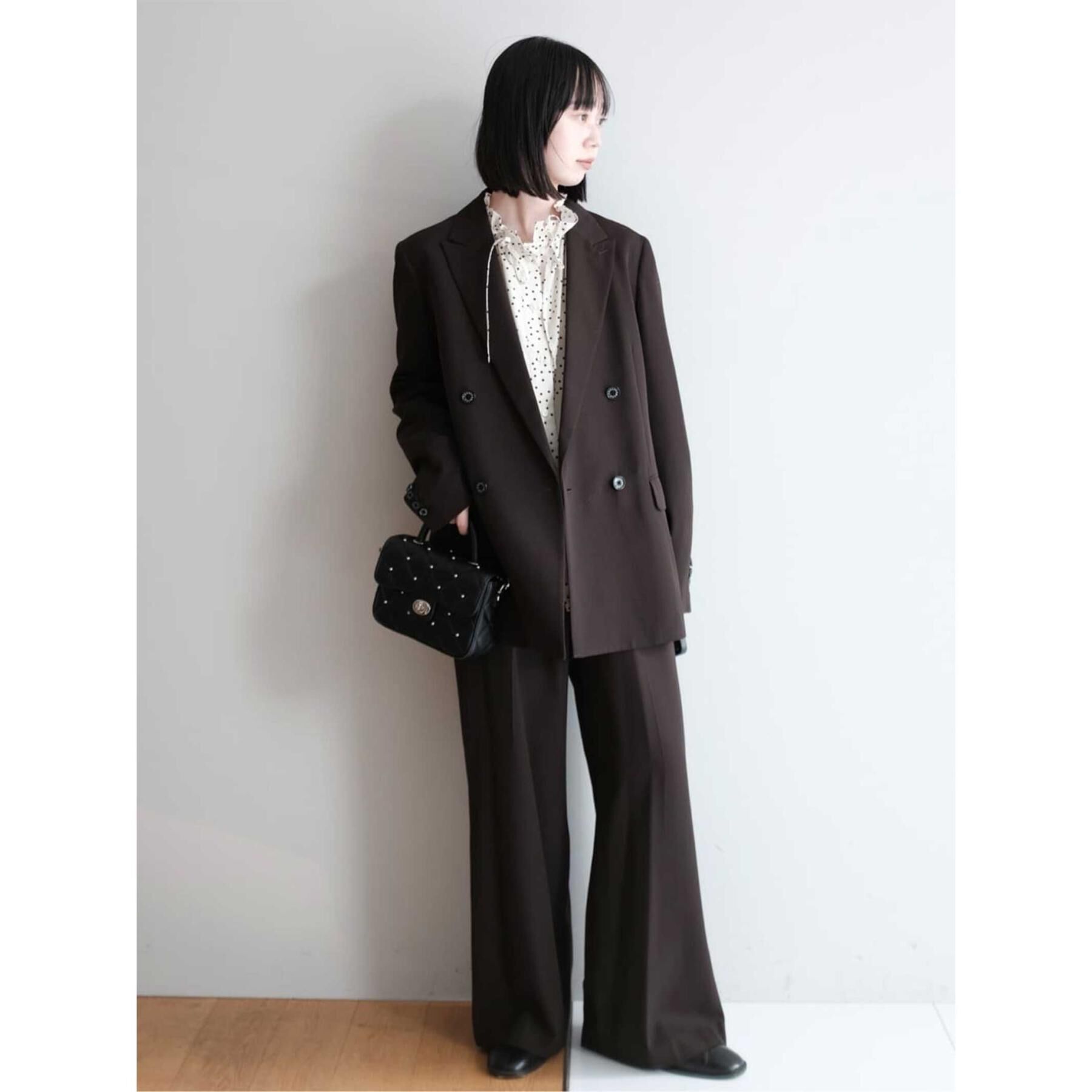 DRESSTERIOR「【セットアップ可/オンオフ/otonaMUSE 11月号掲載】ウールビスコースカルゼジャケット」|テーラードジャケット|