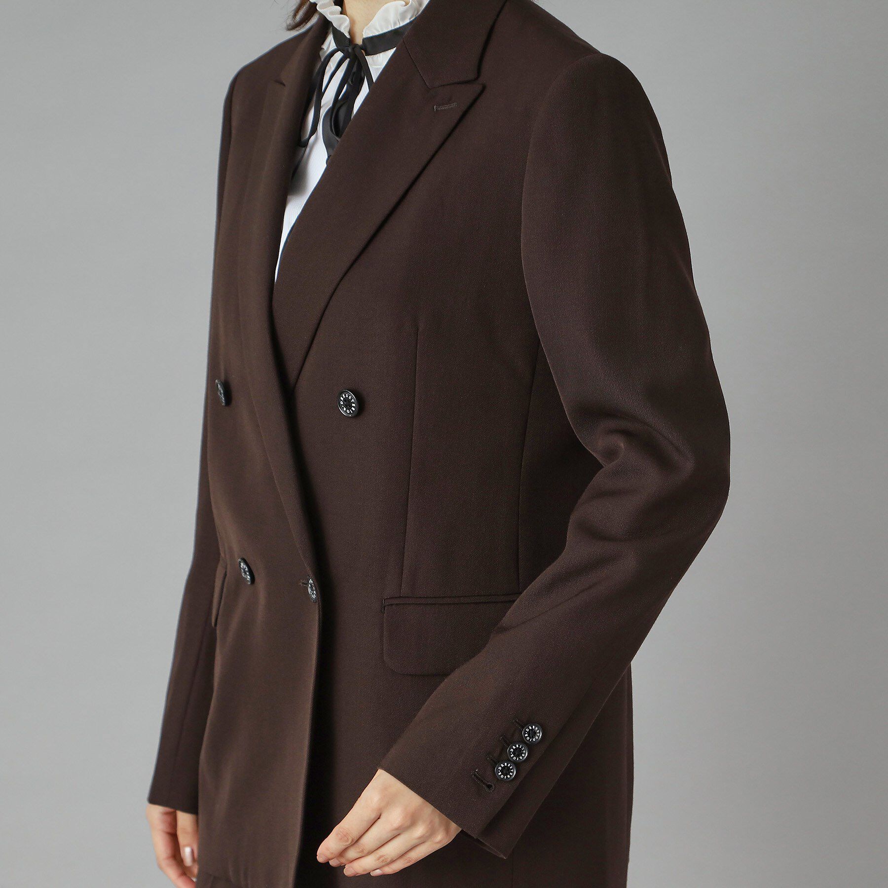 DRESSTERIOR「【セットアップ可/オンオフ/otonaMUSE 11月号掲載】ウールビスコースカルゼジャケット」|テーラードジャケット|