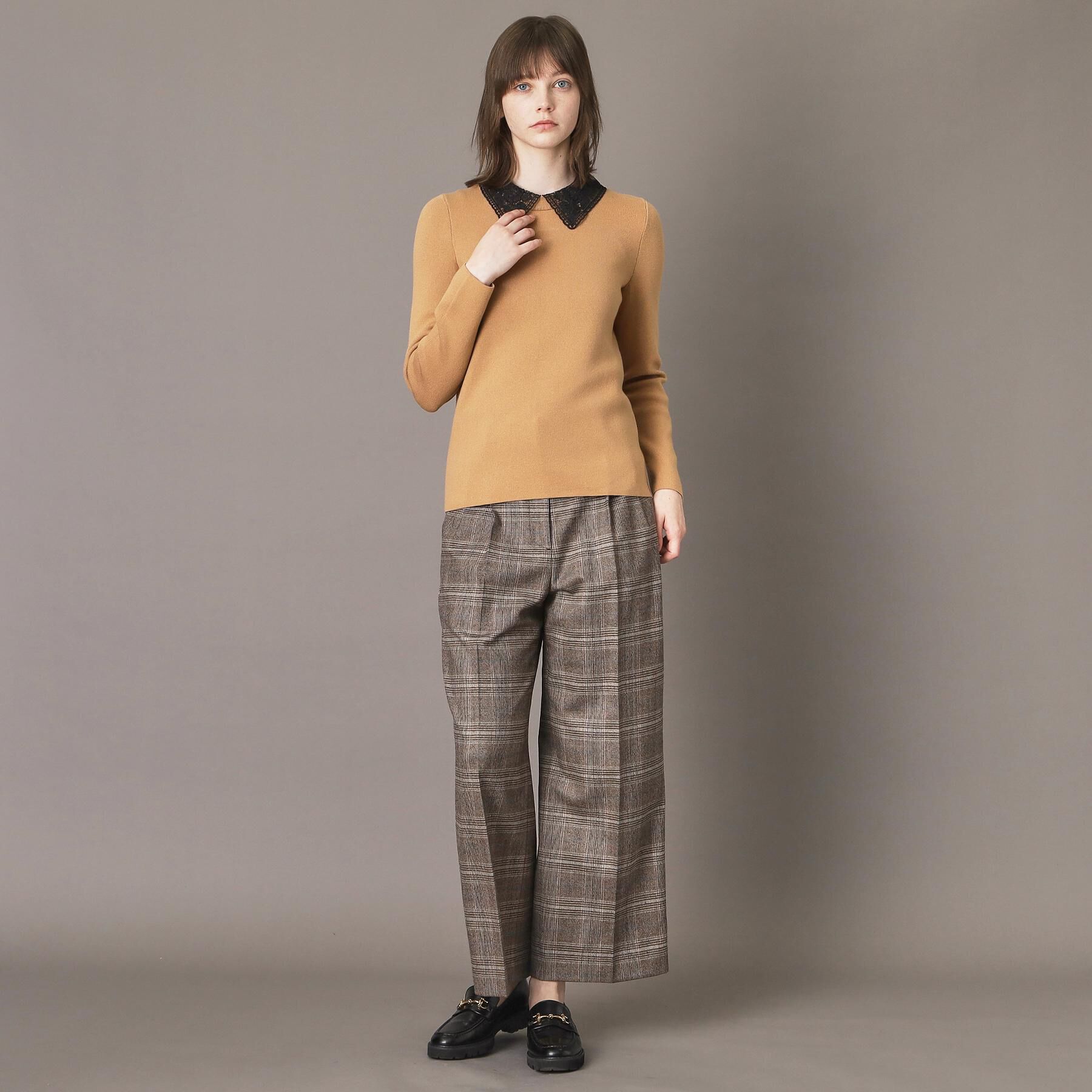 DRESSTERIOR「2WAYレースカラーニット」|ニット・セーター|