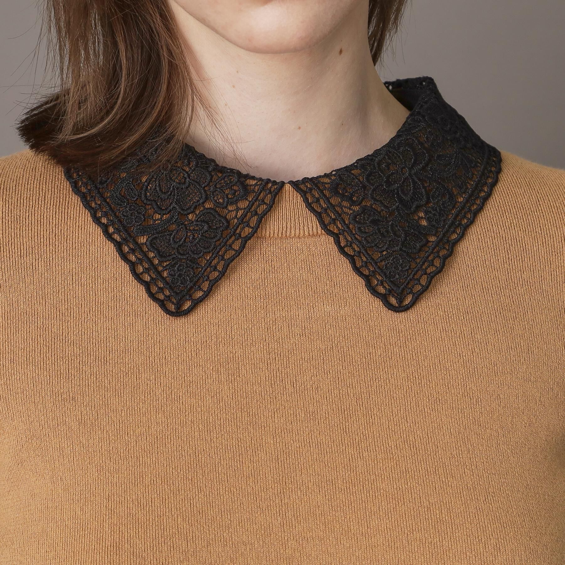 DRESSTERIOR「2WAYレースカラーニット」|ニット・セーター|