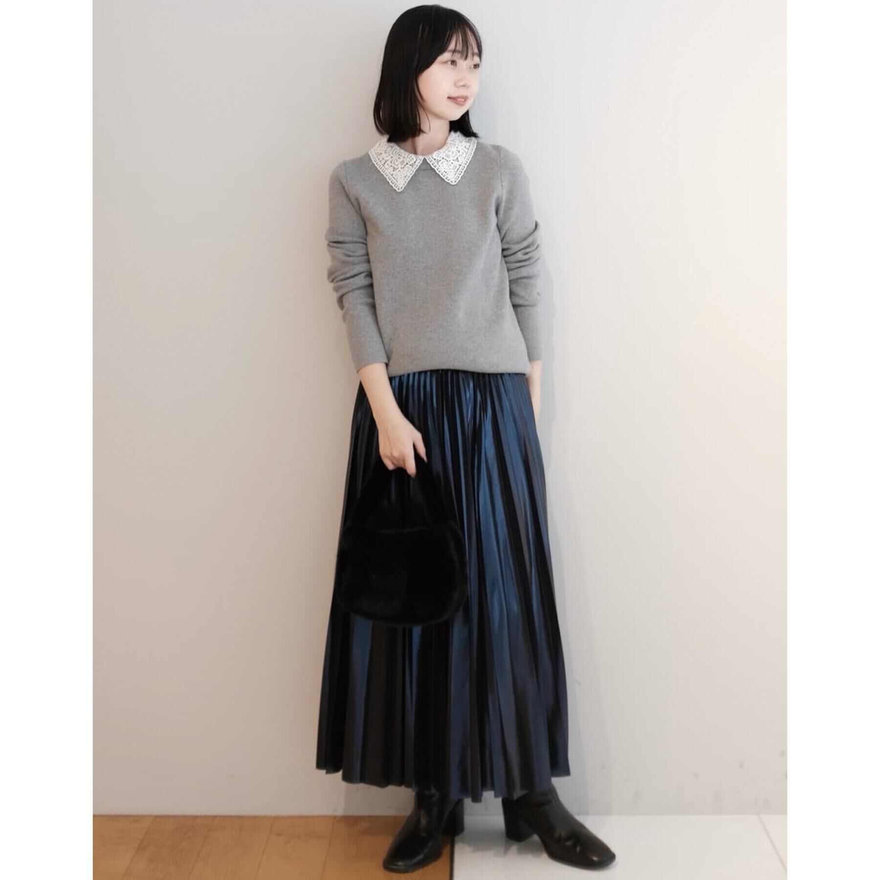 DRESSTERIOR「2WAYレースカラーニット」|ニット・セーター|