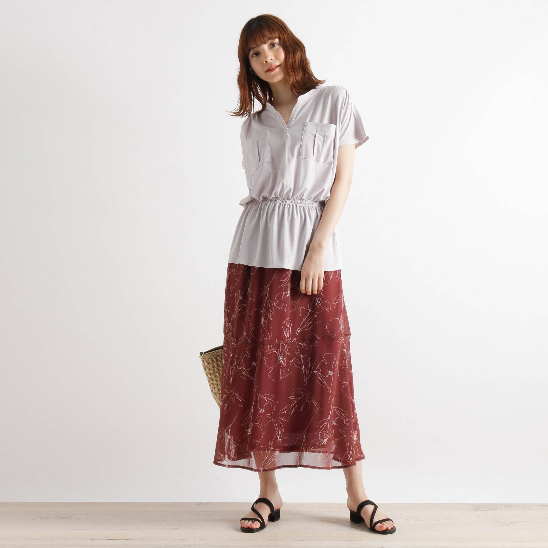 grove「【LLあり】ミリタリープルオーバー＋スカートSET」|スーツ|