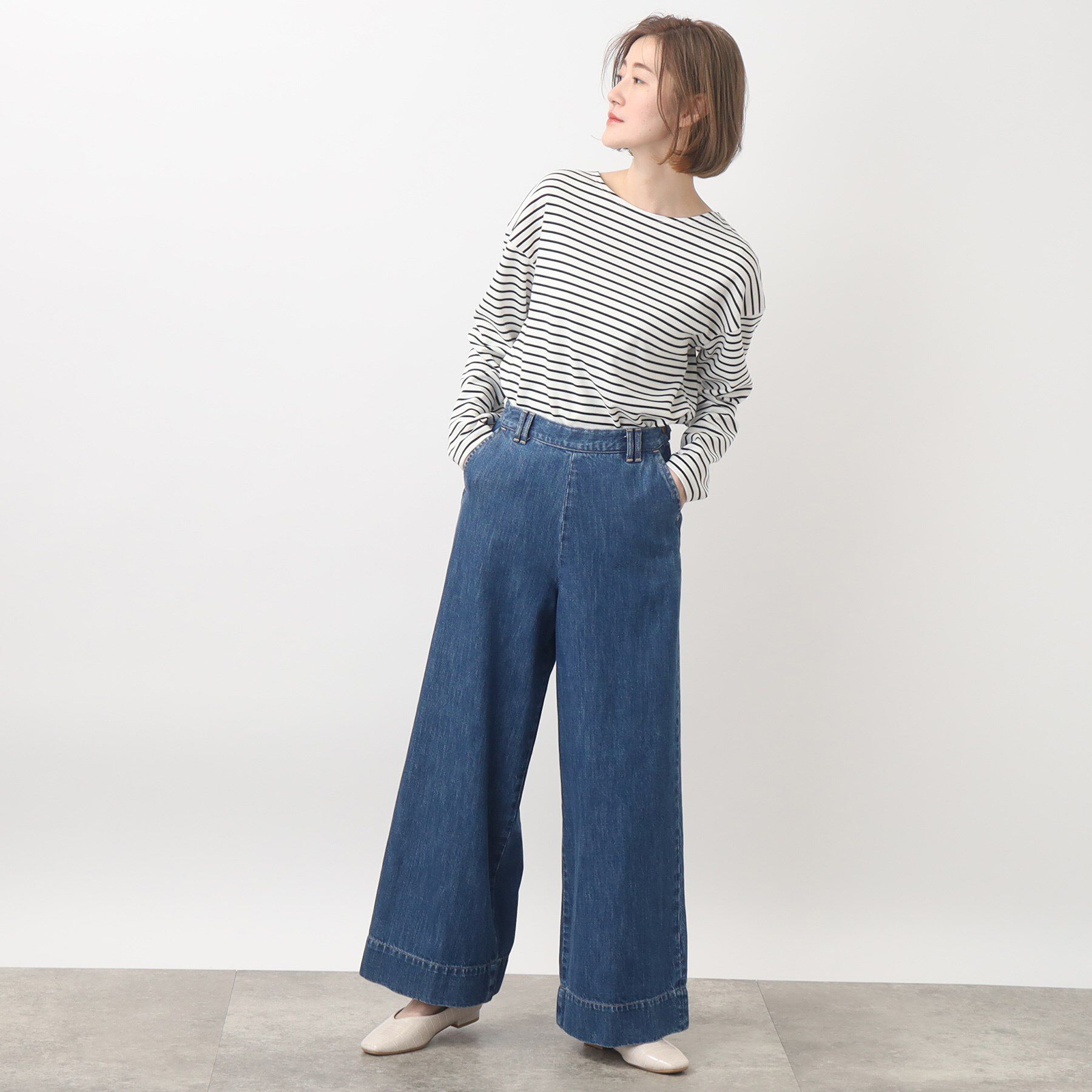 grove「【別注】Wrangler バギーパンツ」|デニム|