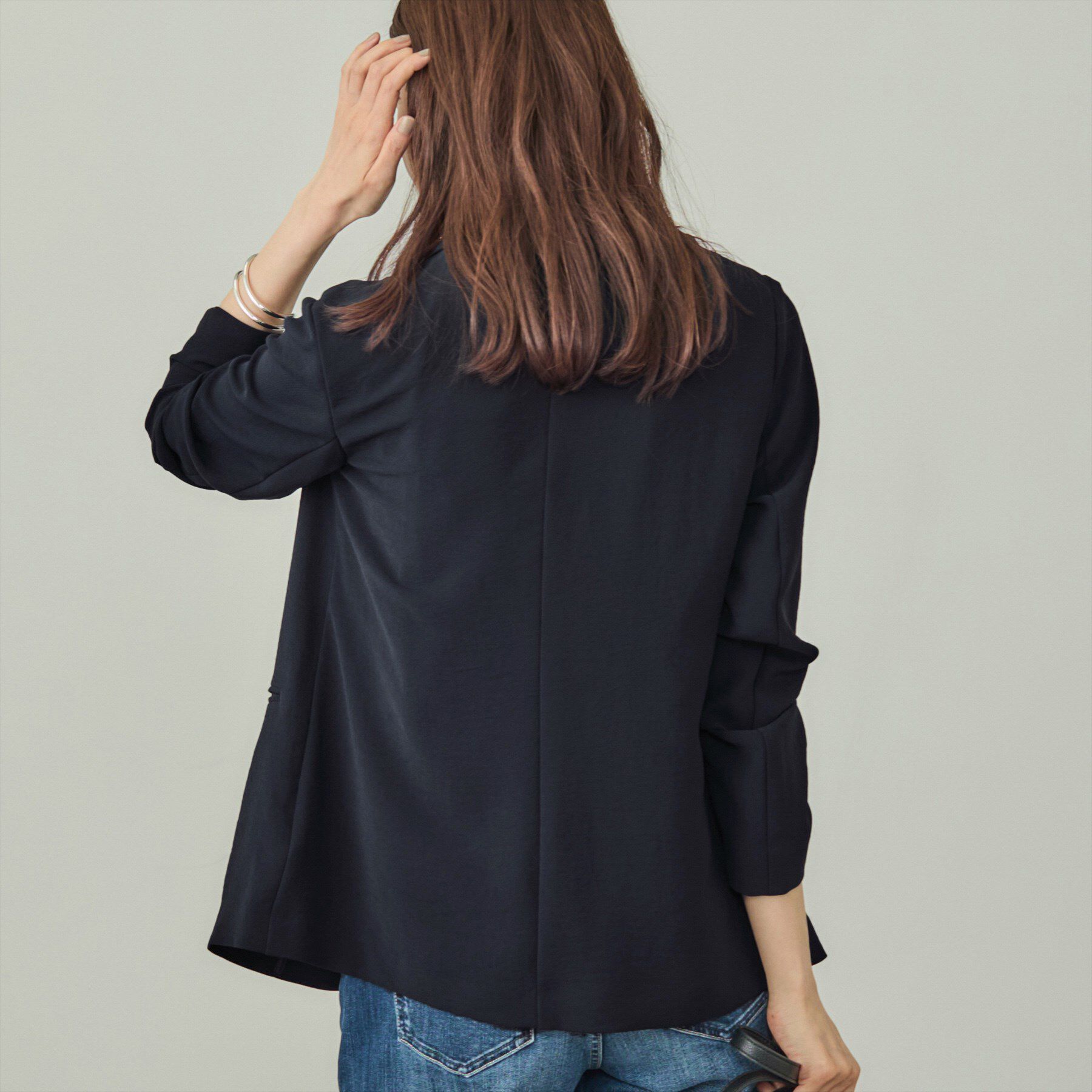 INDIVI「【洗える／UVケア】テーラード ナロージャケット」|スーツ|