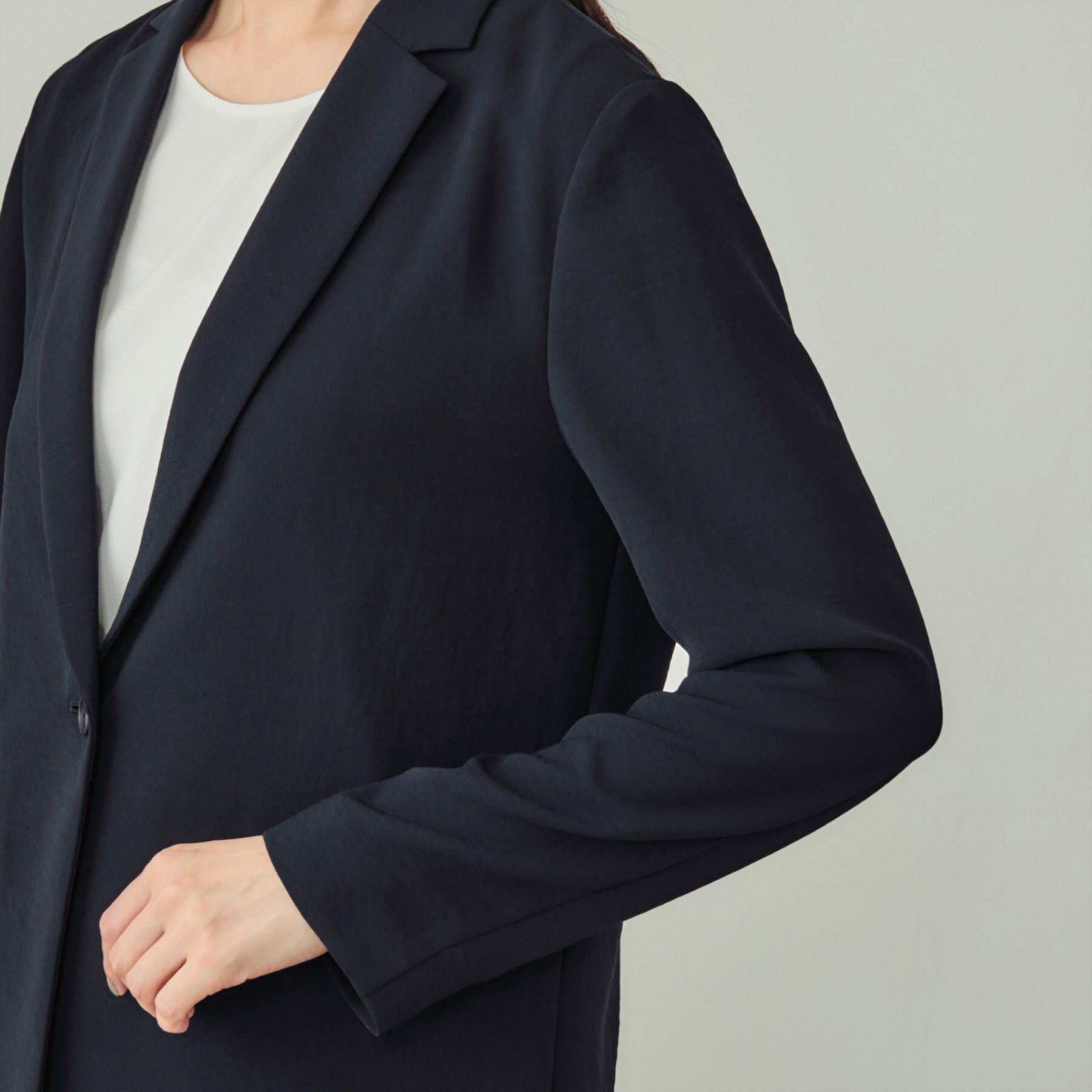 INDIVI「【洗える／UVケア】テーラード ナロージャケット」|スーツ|