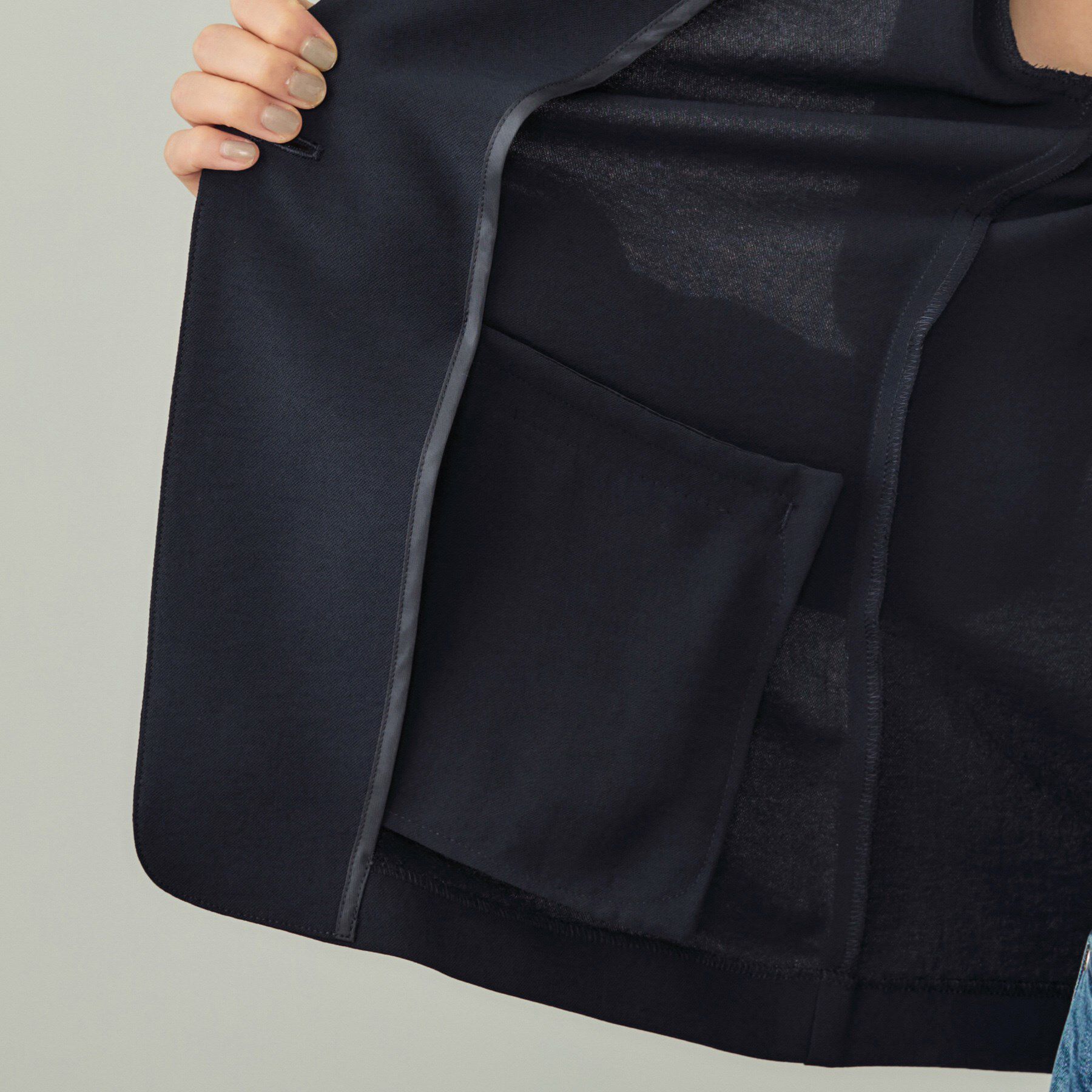 INDIVI「【洗える／UVケア】テーラード ナロージャケット」|スーツ|