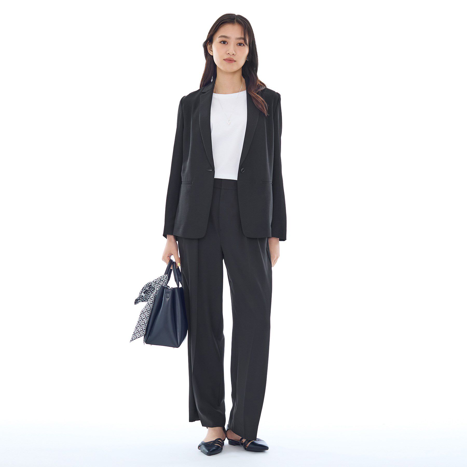 INDIVI「【洗える／UVケア】テーラード ナロージャケット」|スーツ|