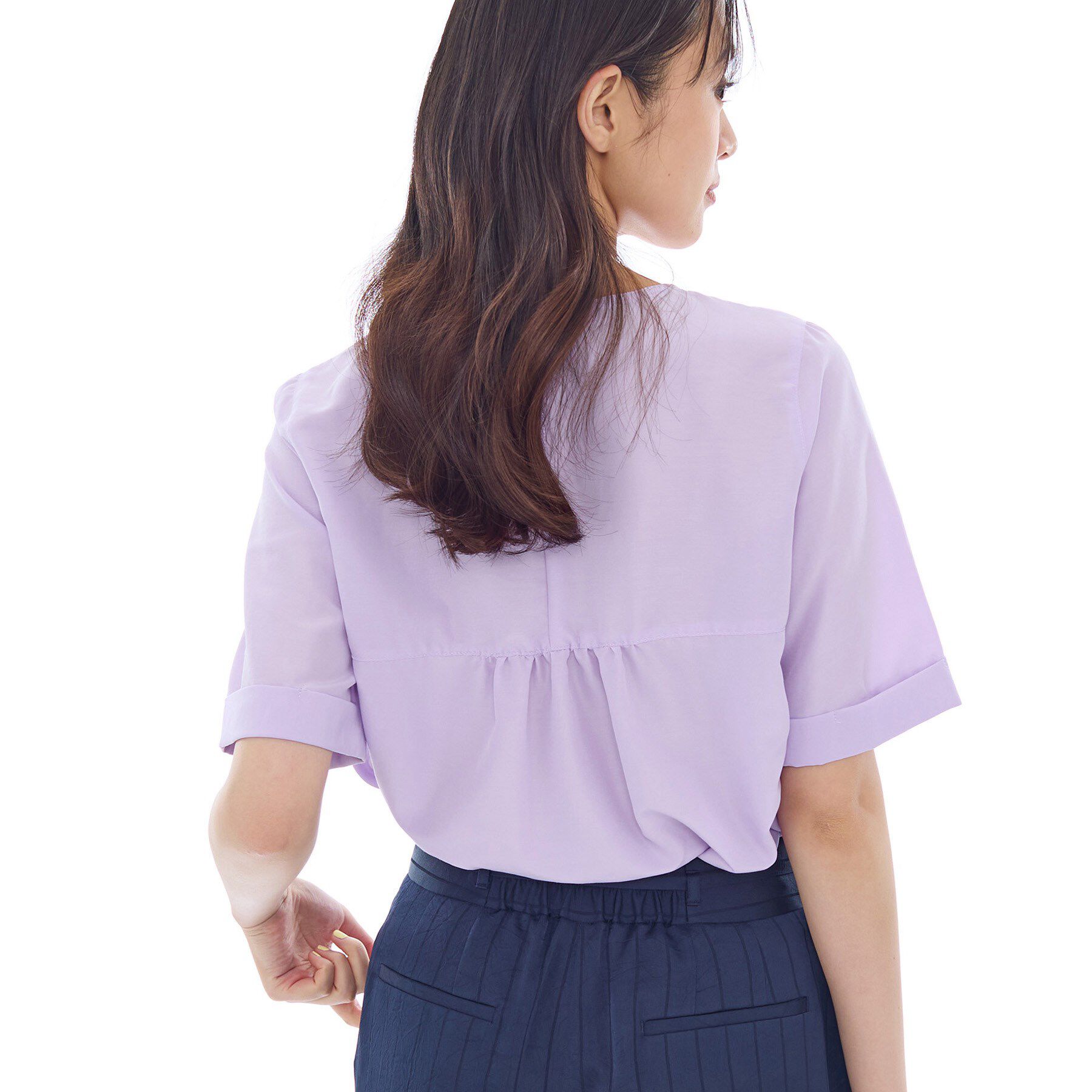 INDIVI「フィブリルブラウス」|シャツ・ブラウス|