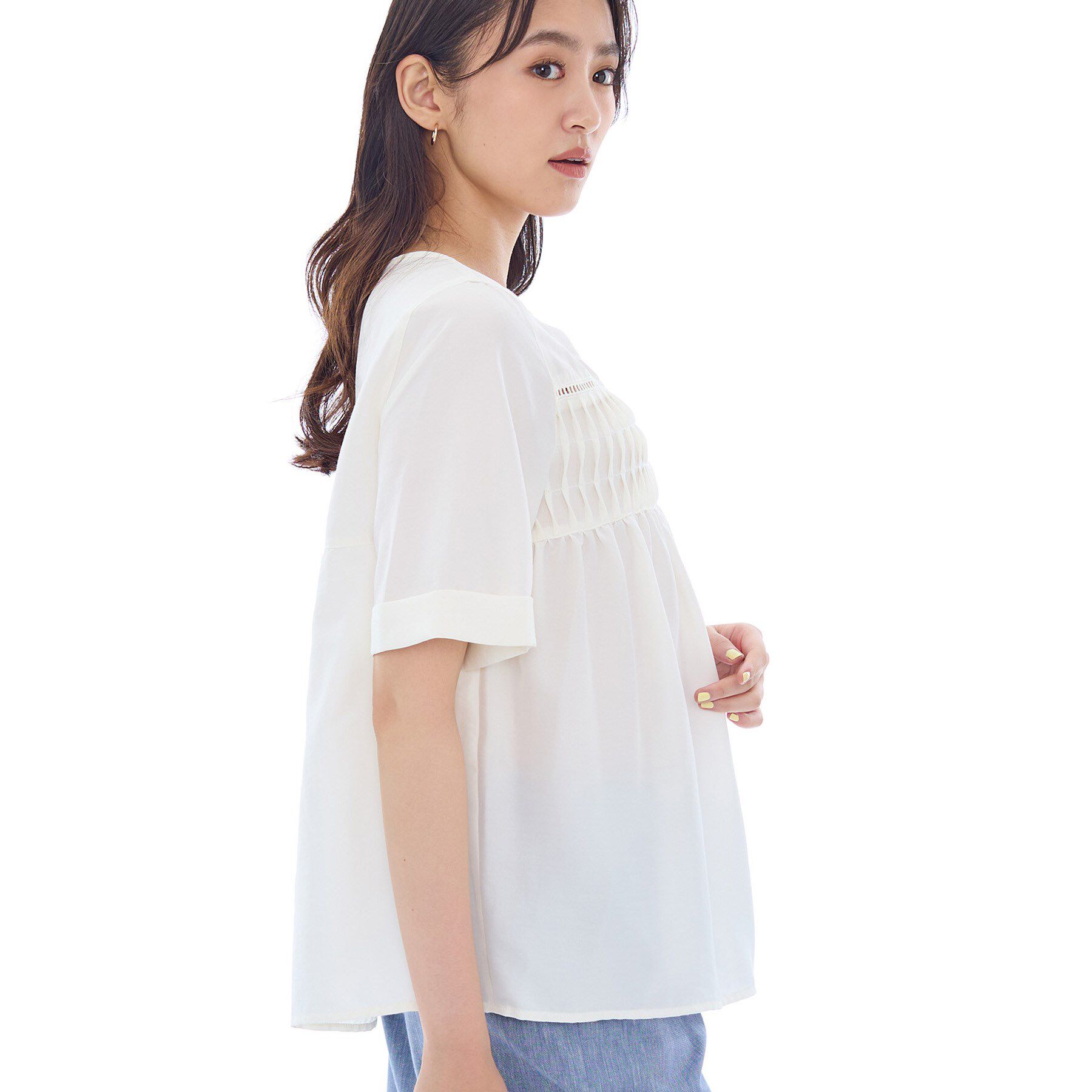 INDIVI「フィブリルブラウス」|シャツ・ブラウス|