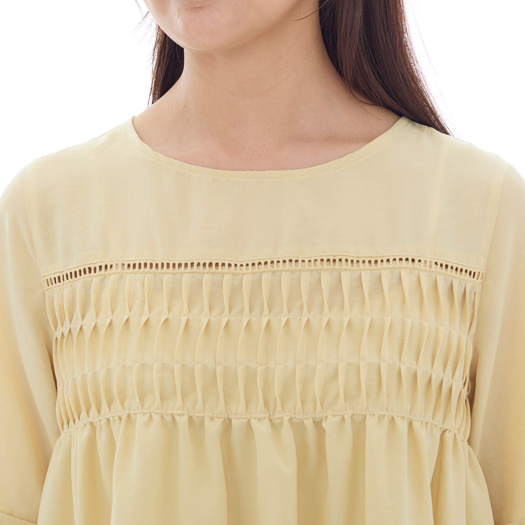 INDIVI「フィブリルブラウス」|シャツ・ブラウス|