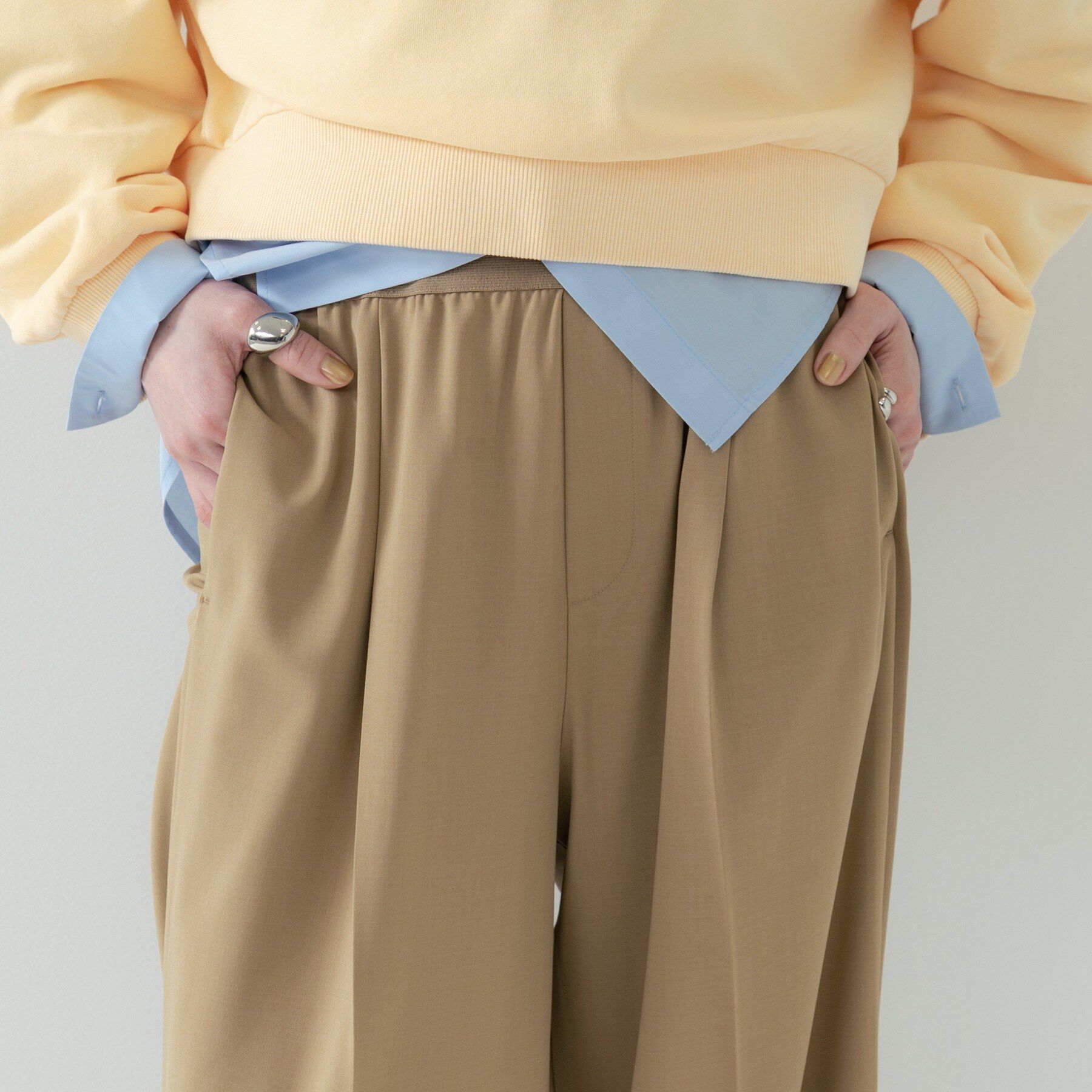 GALLEST「Comfy SET UP｜イージーストレートワイドパンツ【セットアップ対応／通勤／カセット服】」|その他|