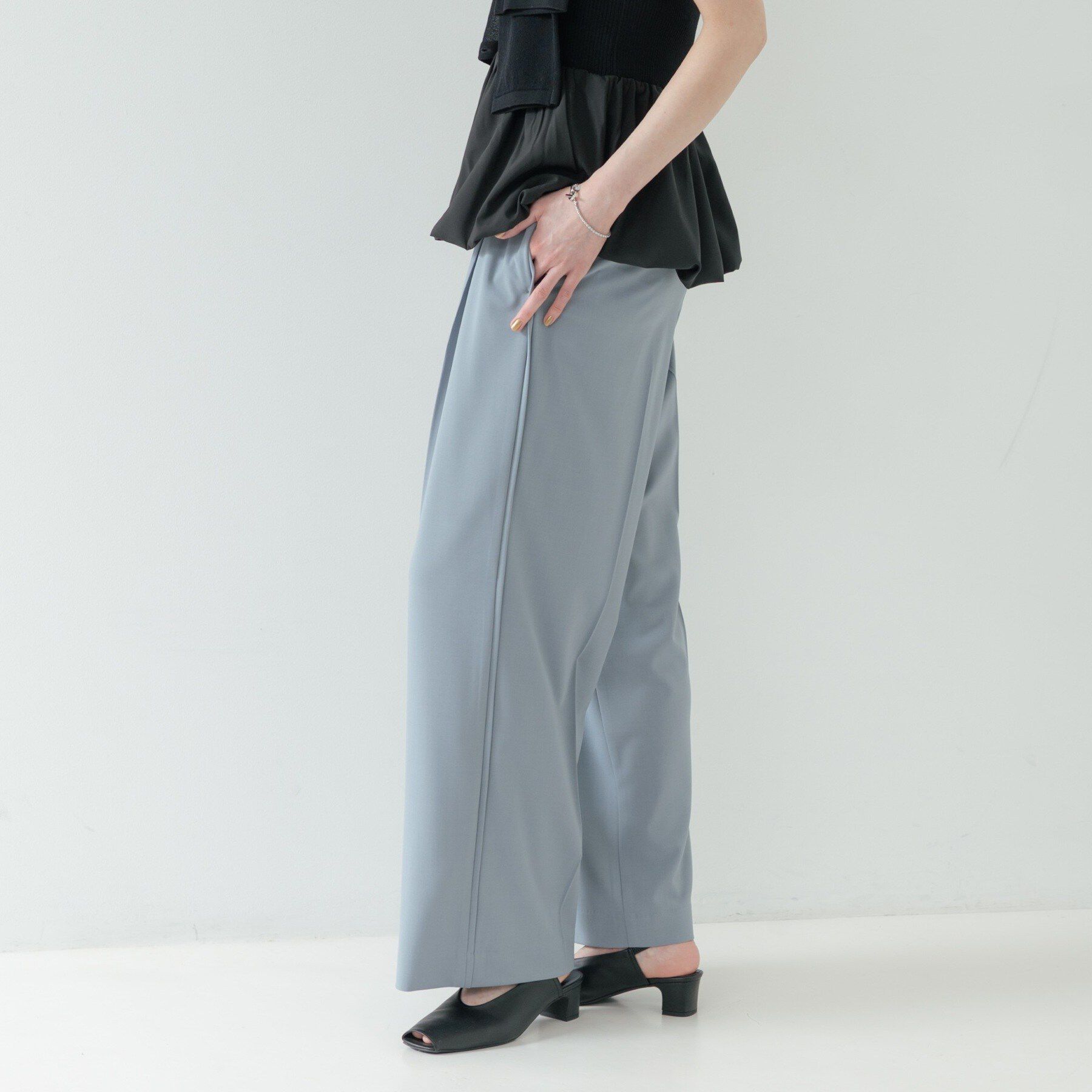 GALLEST「Comfy SET UP｜イージーストレートワイドパンツ【セットアップ対応／通勤／カセット服】」|その他|