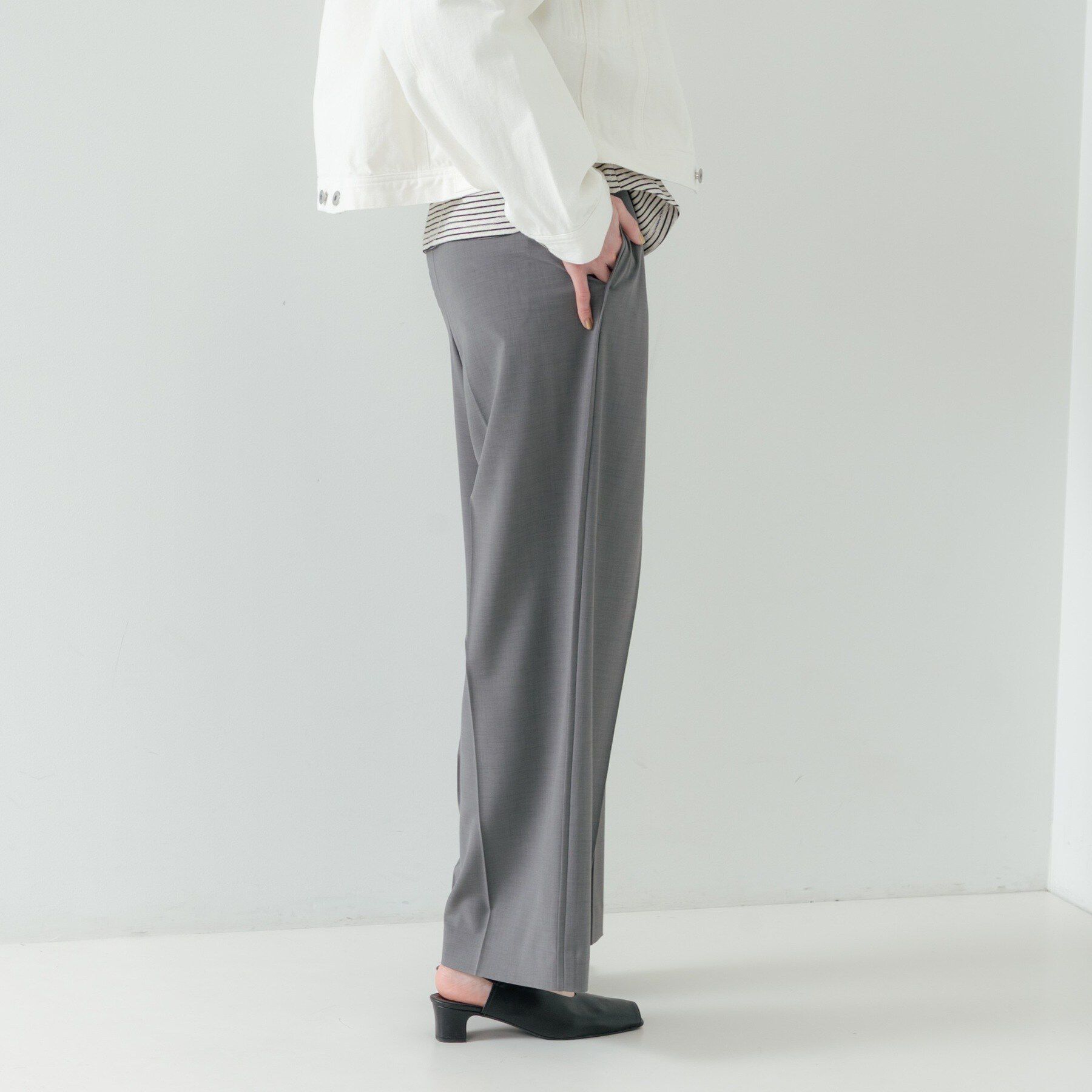 GALLEST「Comfy SET UP｜イージーストレートワイドパンツ【セットアップ対応／通勤／カセット服】」|その他|