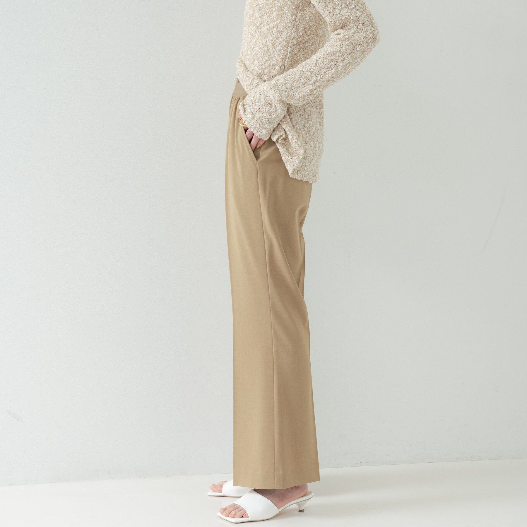 GALLEST「Comfy SET UP｜ストレートフレアパンツ【セットアップ対応／通勤／カセット服】」|その他|