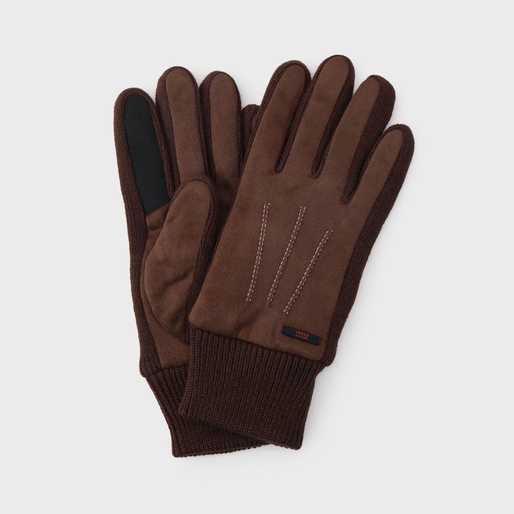 TAKEO KIKUCHI「【スマホ対応】スエードライク グローブ」|手袋|ブラウン(043)