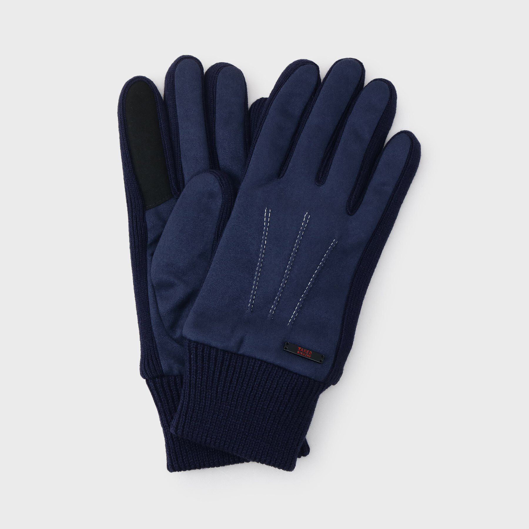 TAKEO KIKUCHI「【スマホ対応】スエードライク グローブ」|手袋|ネイビー(094)