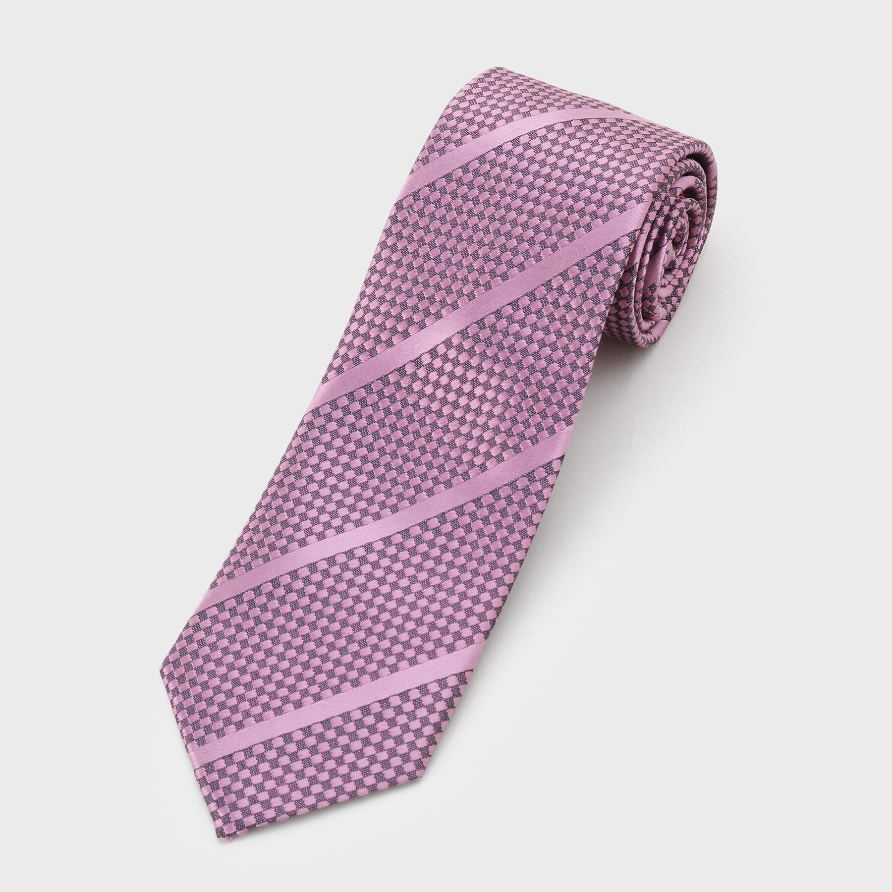 TAKEO KIKUCHI「タンザワシルク タッサーバスケット」|ネクタイ・蝶ネクタイ|ピンク(371)