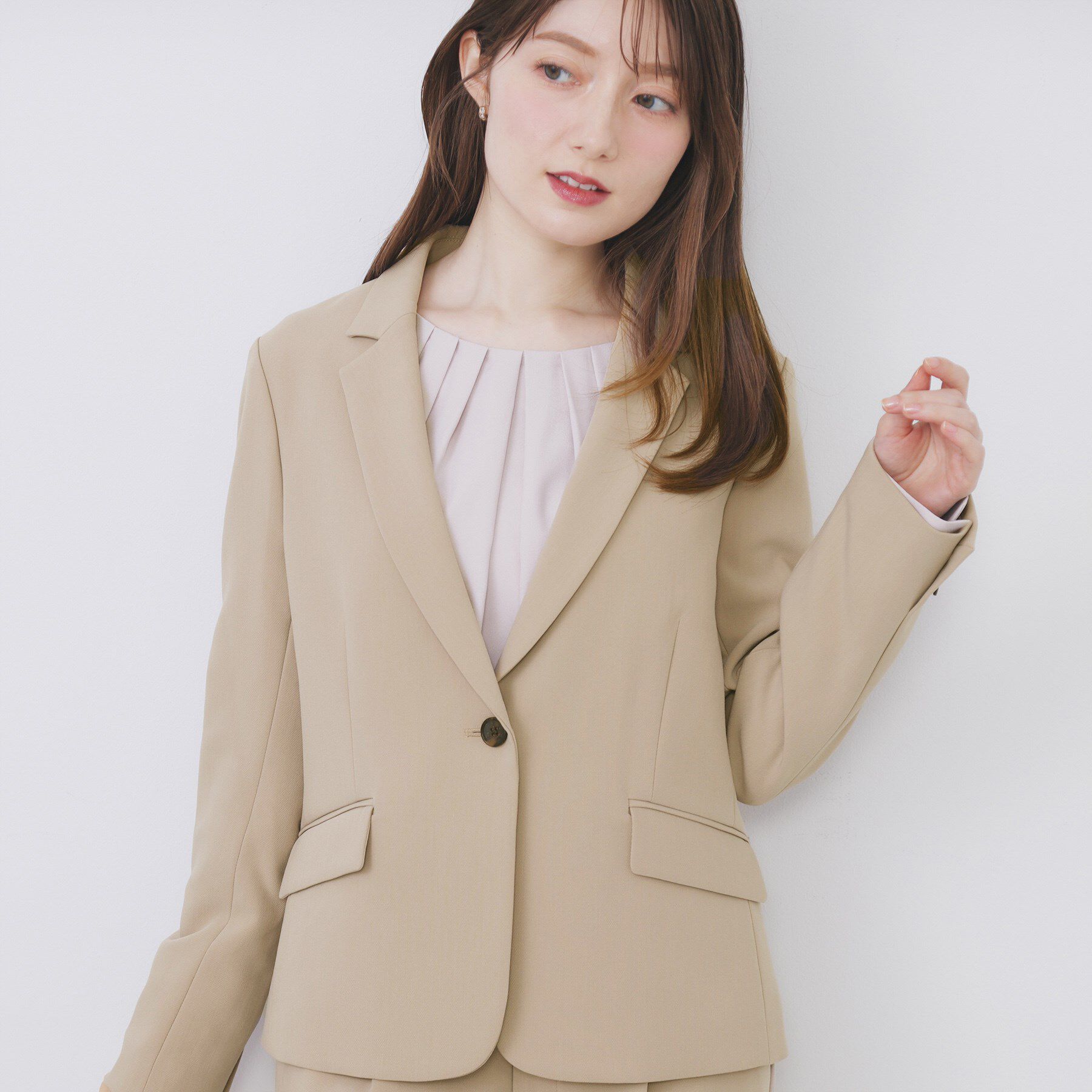 index「ストレッチテーラードジャケット/セットアップ対応【洗える/防シワ】」|テーラードジャケット|