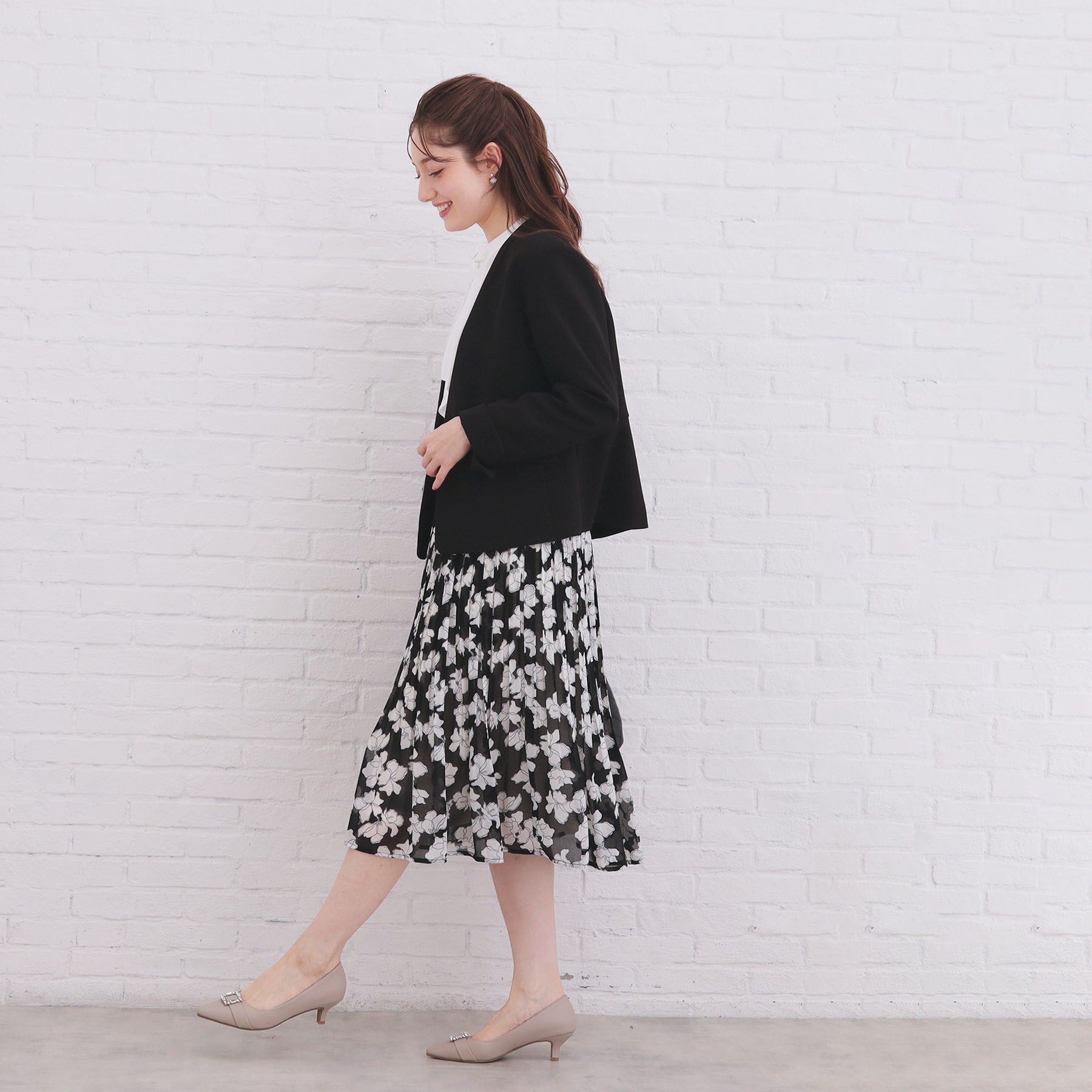 index「選べる丈 シフォンプリーツスカート【洗濯機OK/イージーアイロン/防シワ】《6col》」|スカート|