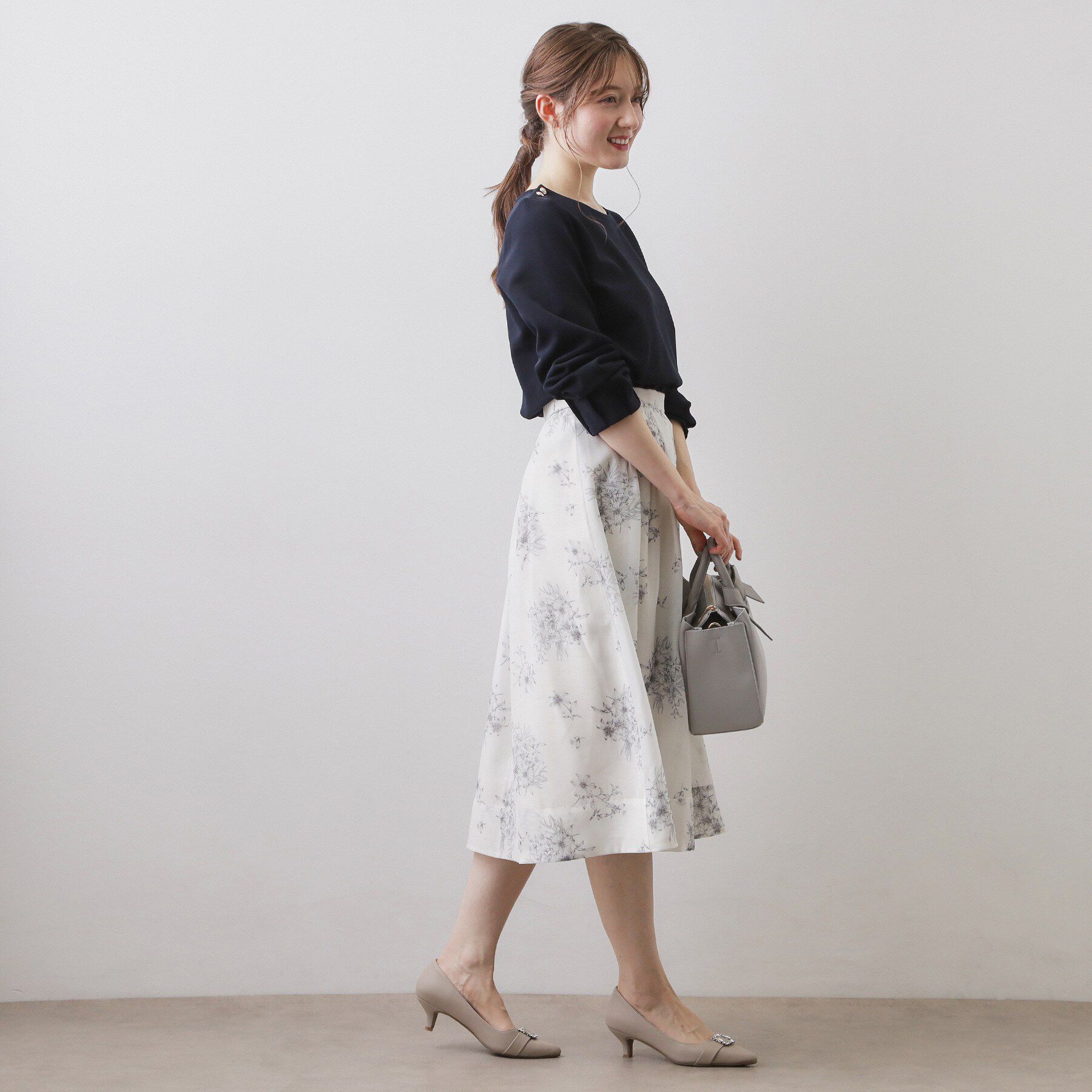 index「肩ボタンボートネックトップス【洗濯機OK】」|Tシャツ・カットソー|