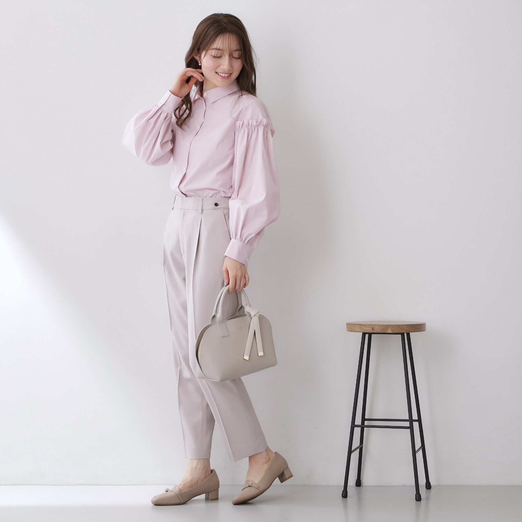 index「ボリュームスリーブブラウス【洗濯機OK】《5col》」|シャツ・ブラウス|