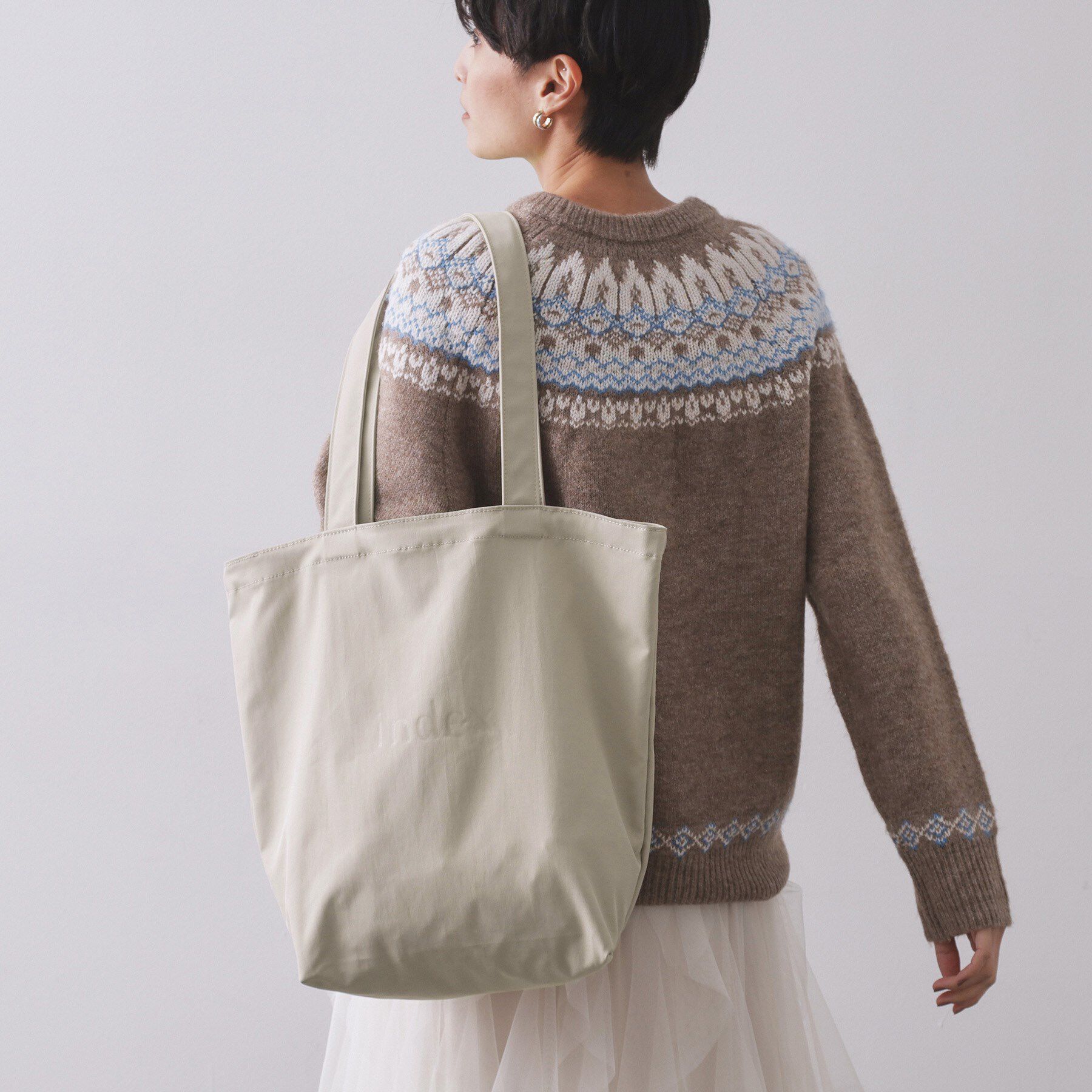 OPAQUE.CLIP「INDEX エコバッグ M」|エコバッグ|ベージュ(052)