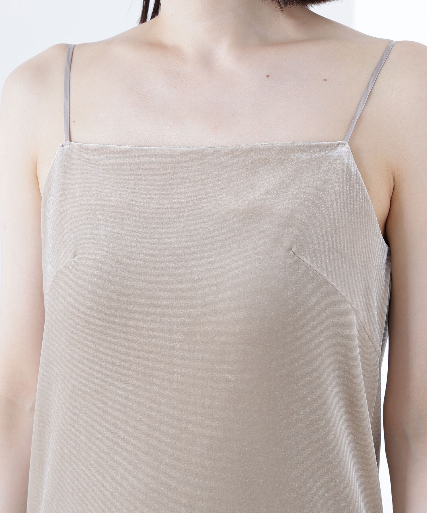  「ベロアカーデ＆キャミワンピース」|ワンピース|