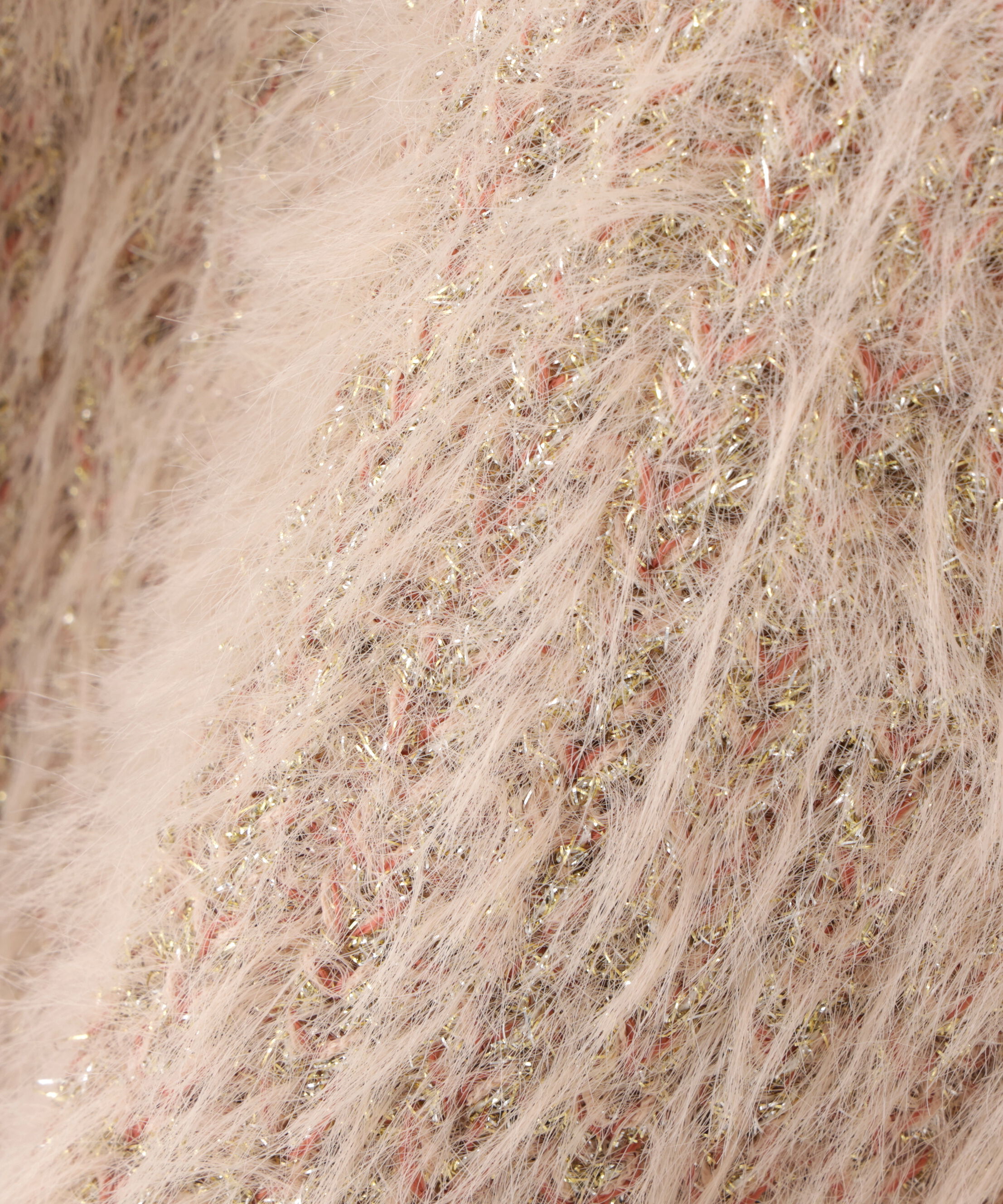  「キーネックシャギーラメニット」|ニット・セーター|