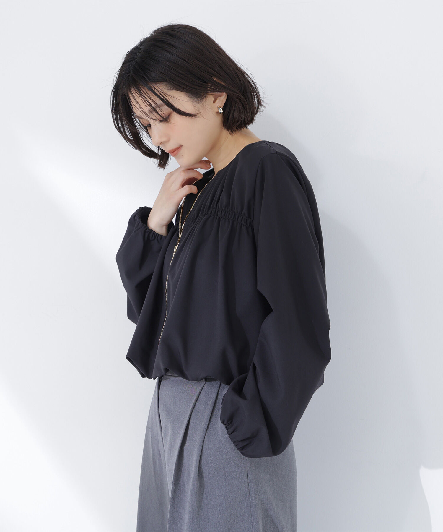  「シャーリングブルゾン」|ブルゾン・スタジャン|