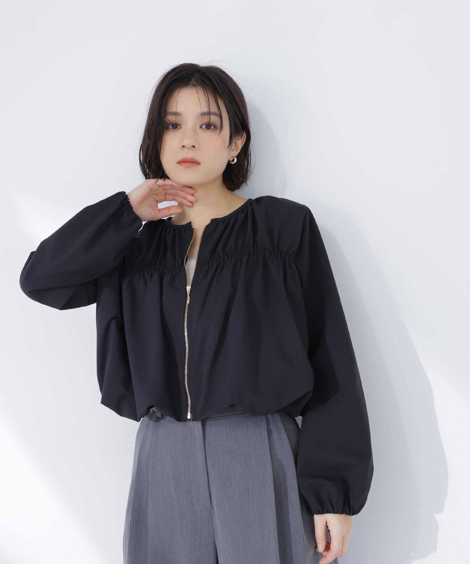  「シャーリングブルゾン」|ブルゾン・スタジャン|