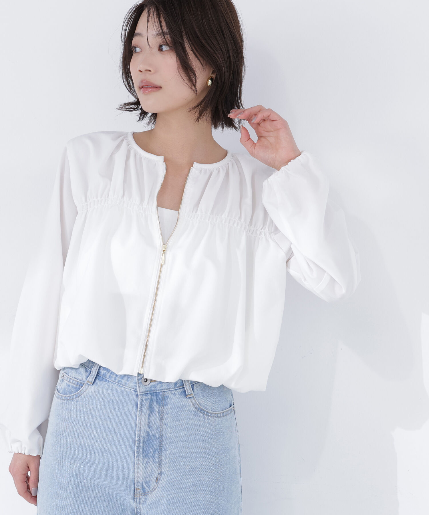  「シャーリングブルゾン」|ブルゾン・スタジャン|