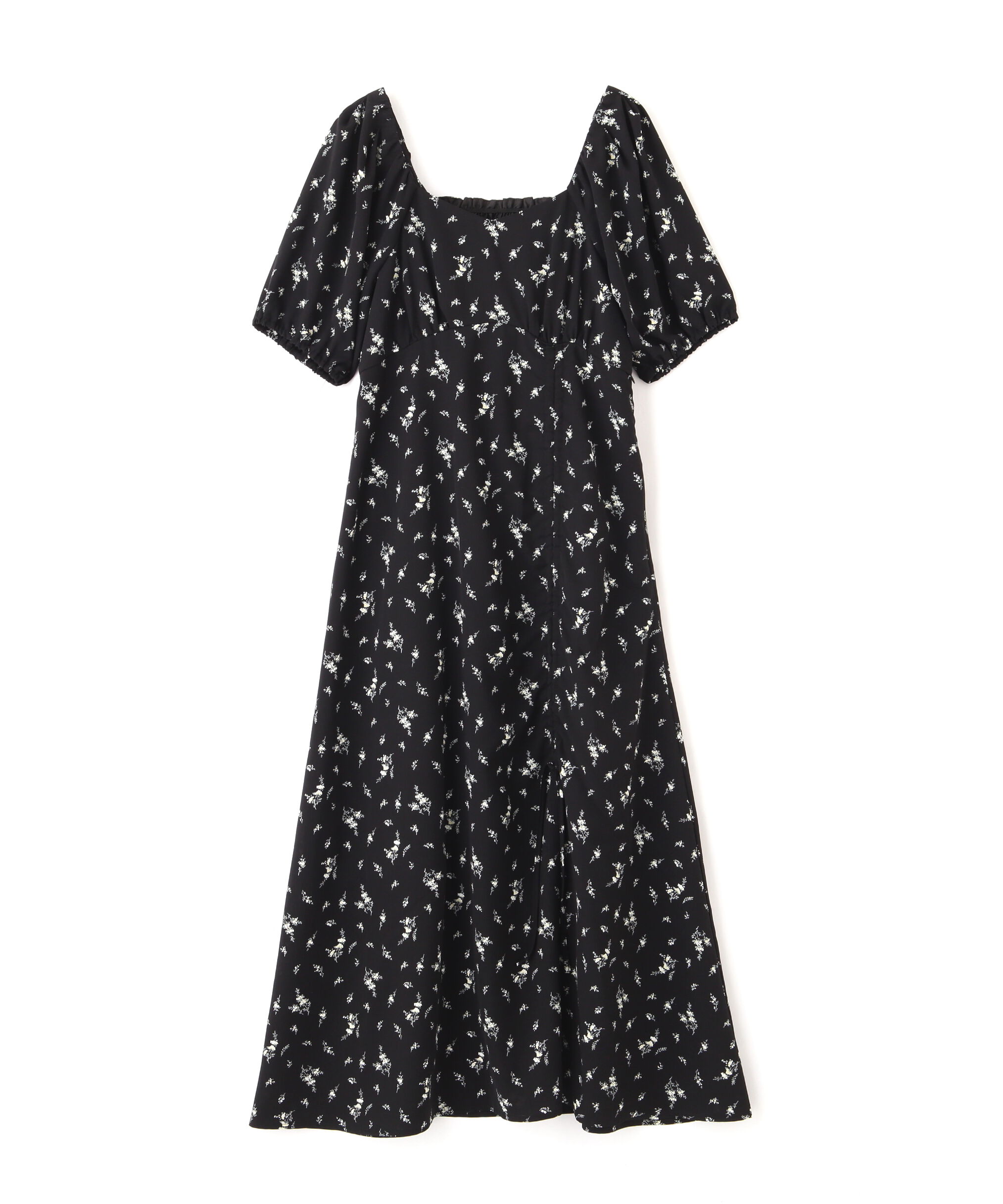  「フラワープリントパフスリーブワンピース」|ワンピース|