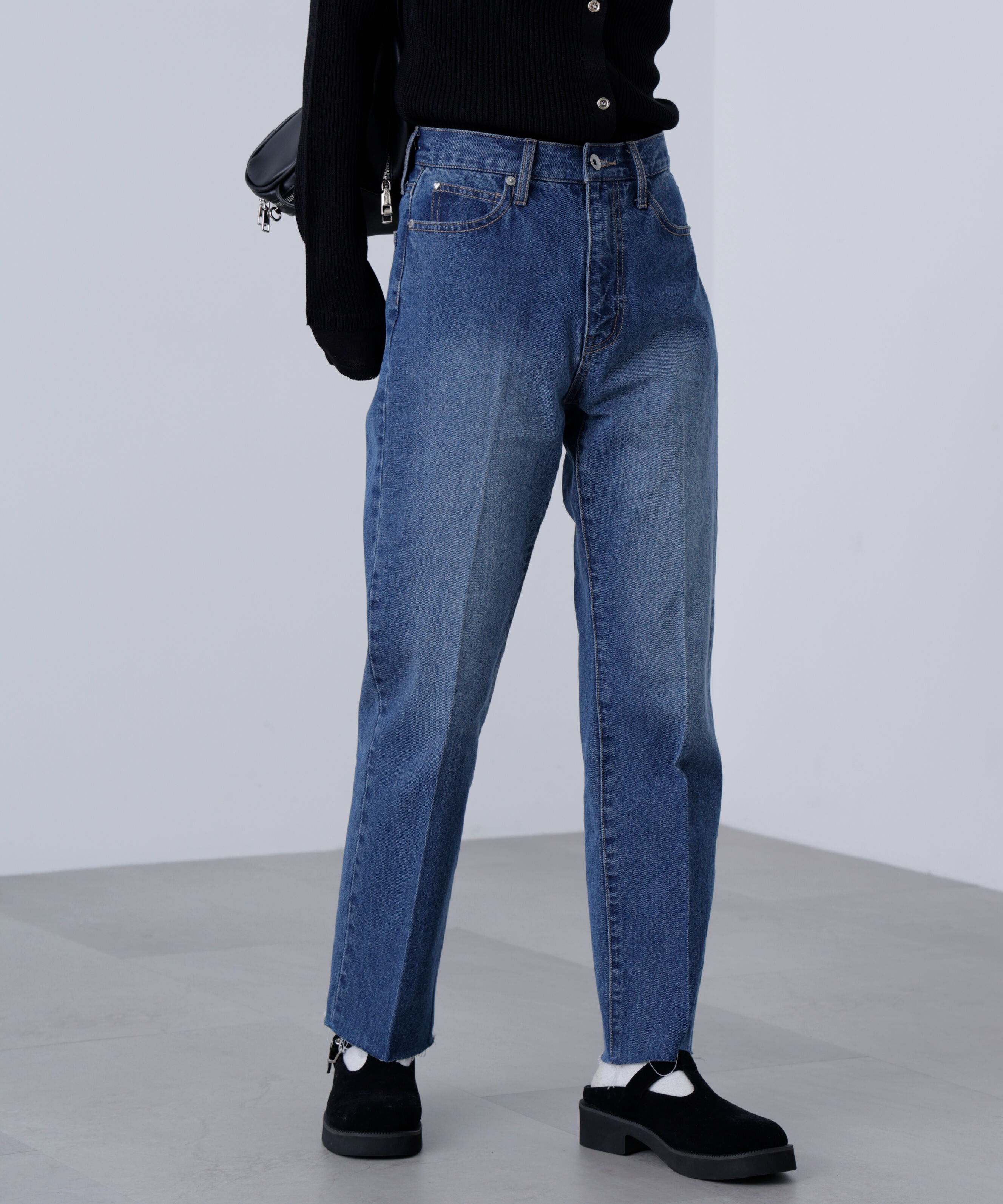  「センタープレススリムストレートデニムパンツ」|その他|