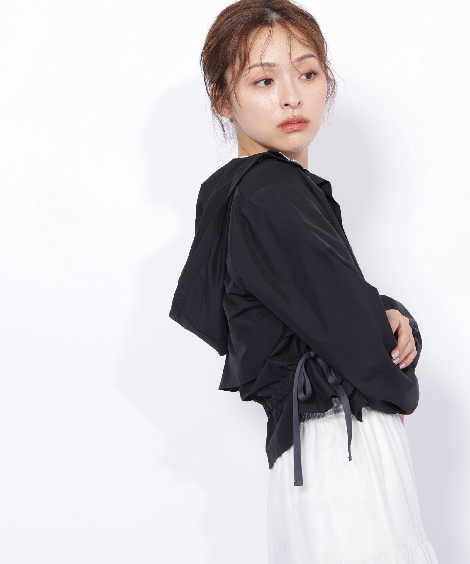  「配色リボンペプラムジャケット」|その他|