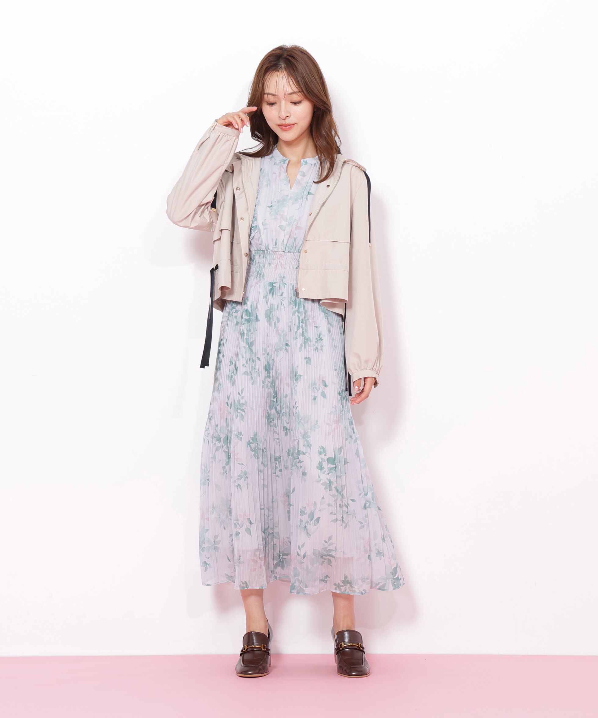  「配色リボンペプラムジャケット」|その他|