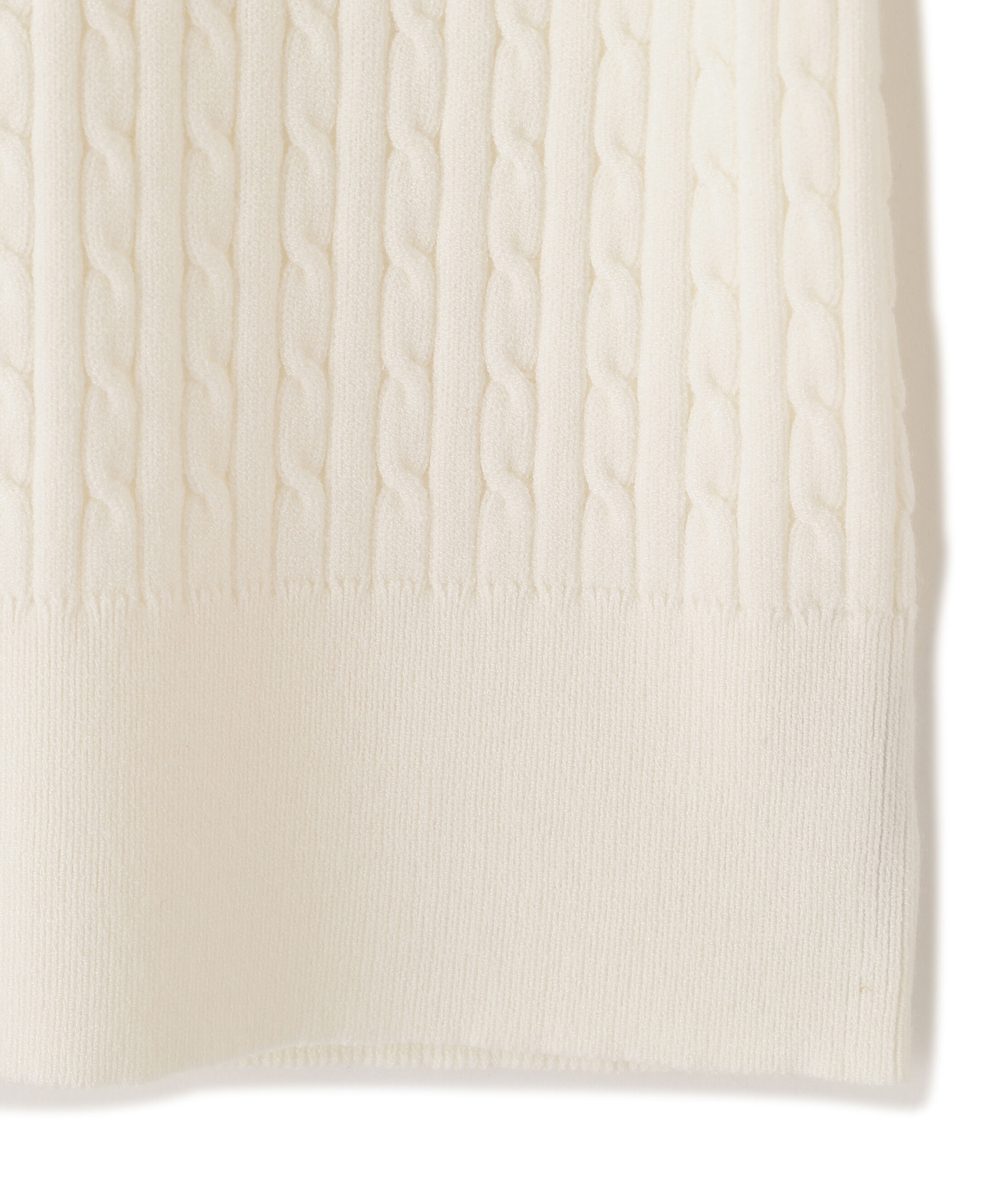  「ビジューロゴケーブルニット」|ニット・セーター|