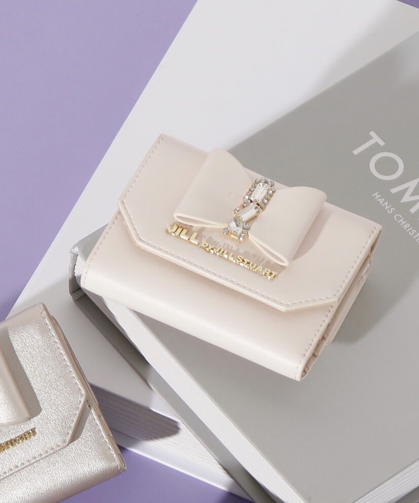  「リボンビジューウォレットミニ財布」|財布|