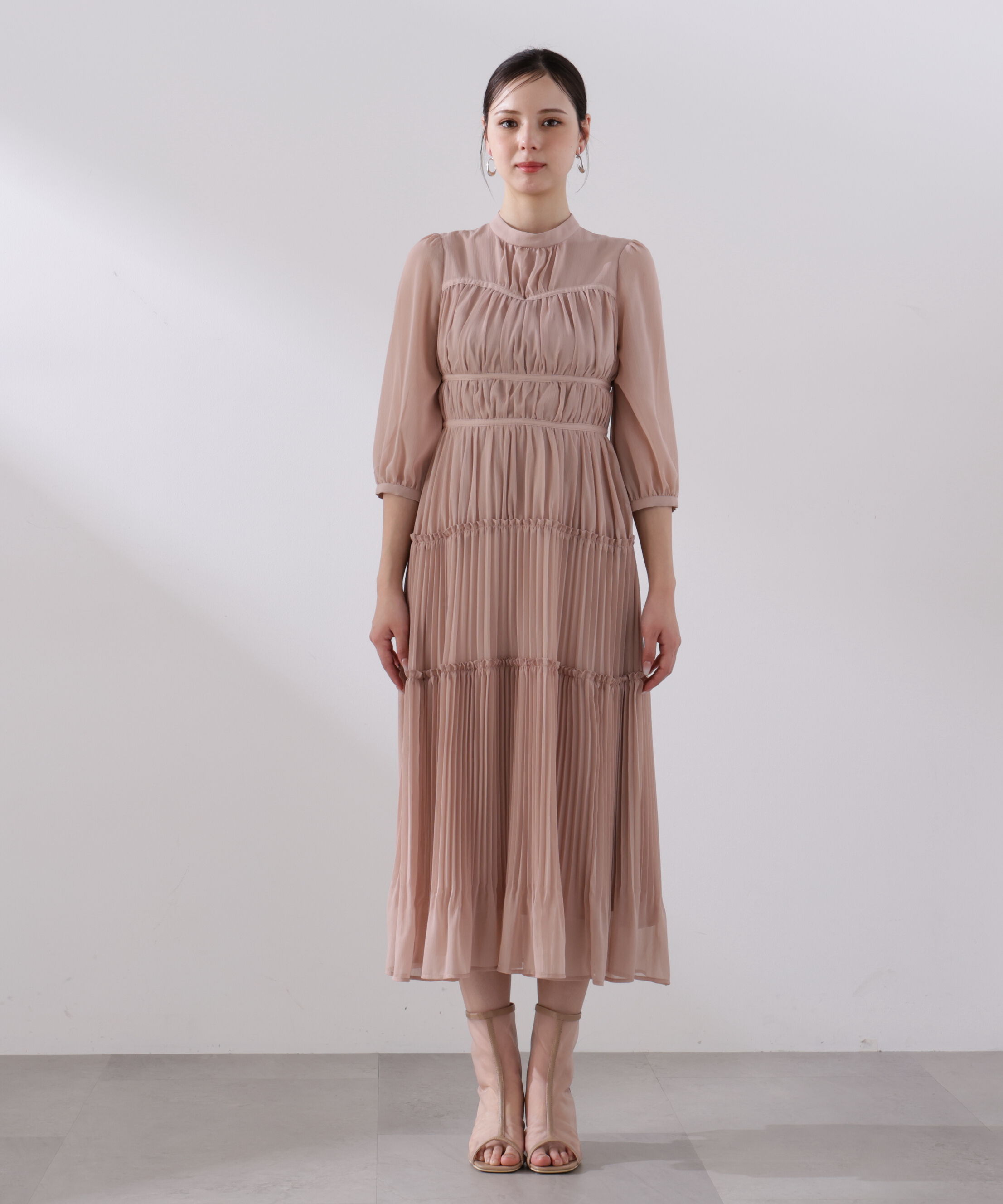 PROPORTION BODY DRESSING「＜L＞ピンタックロングワンピース　26SS」|ワンピース|