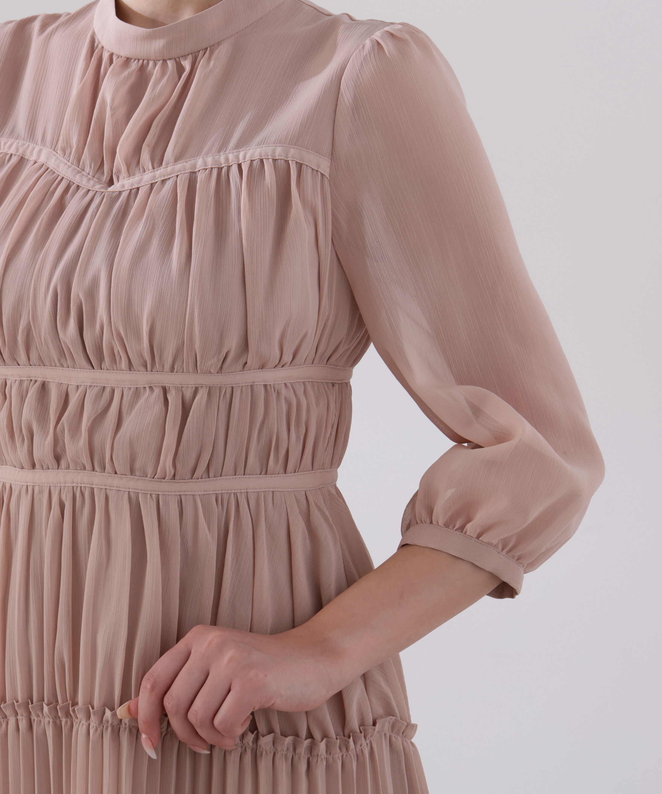 PROPORTION BODY DRESSING「＜L＞ピンタックロングワンピース　26SS」|ワンピース|