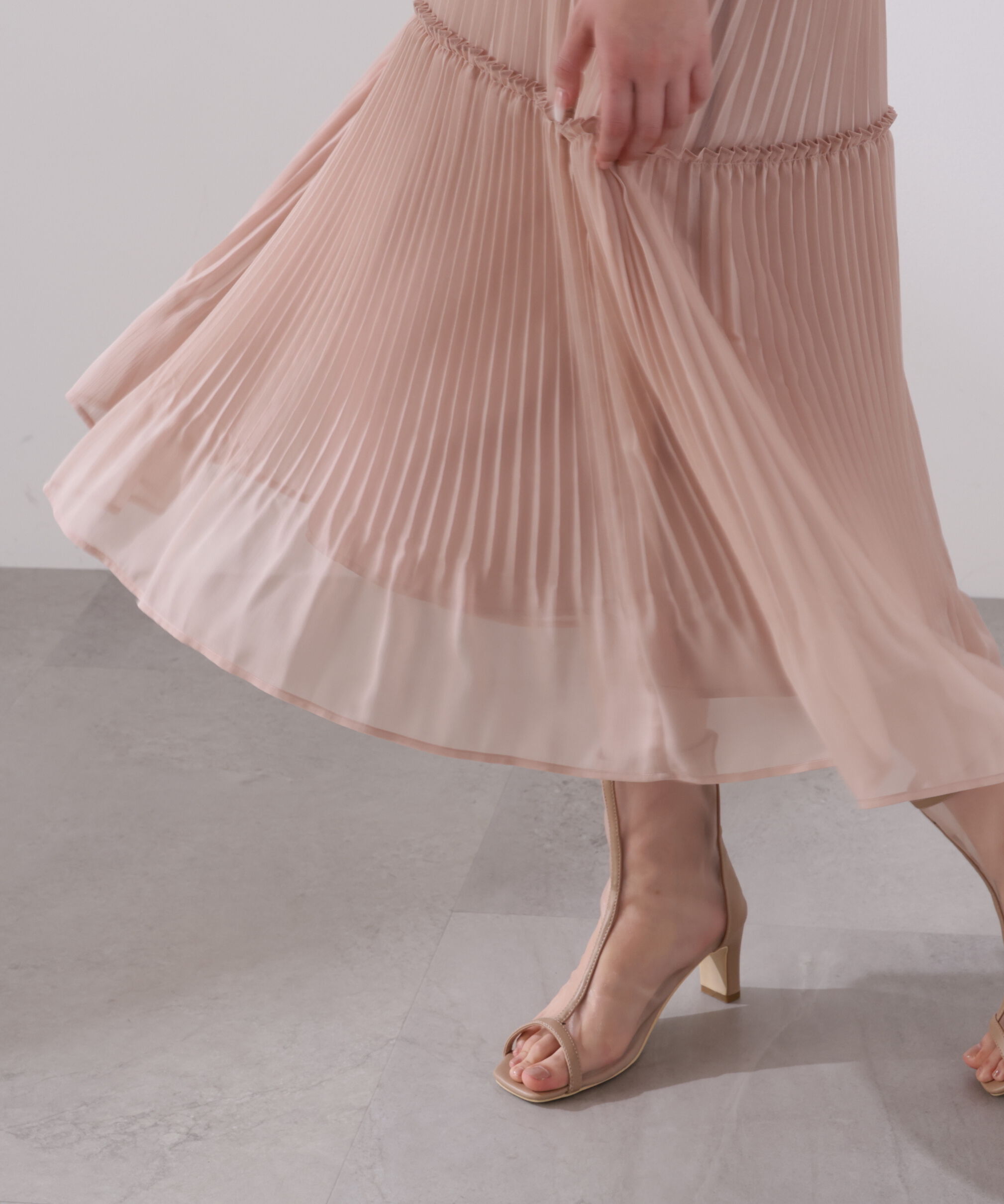 PROPORTION BODY DRESSING「＜L＞ピンタックロングワンピース　26SS」|ワンピース|