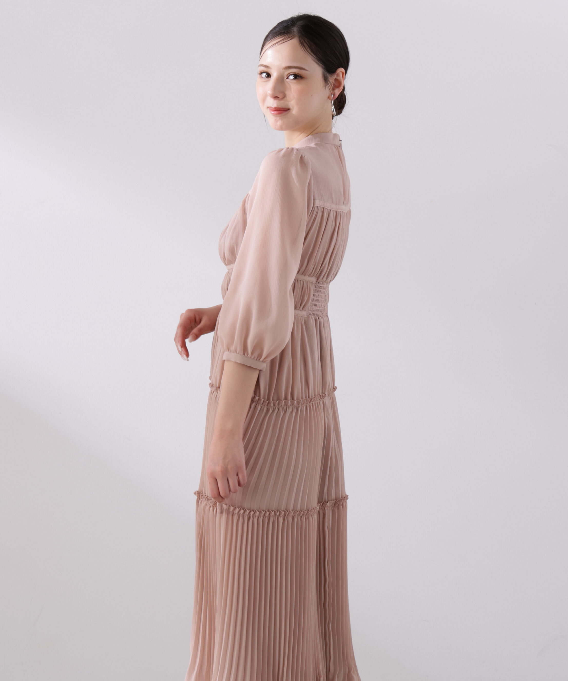 PROPORTION BODY DRESSING「＜L＞ピンタックロングワンピース　26SS」|ワンピース|