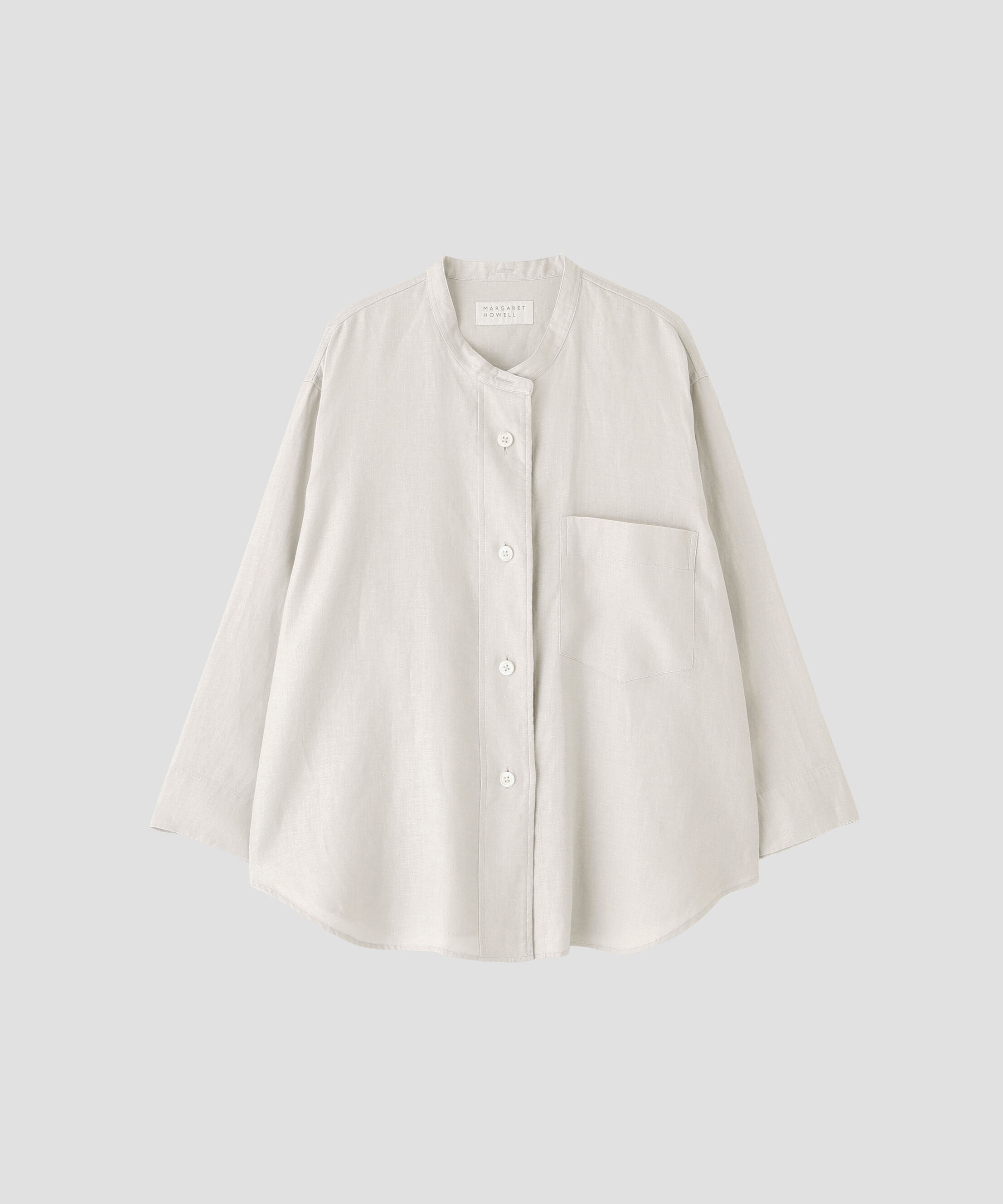 MARGARET HOWELL HOUSEHOLDGOODS「BRUSHED LINEN TWILL SHIRT」|シャツ・ブラウス|