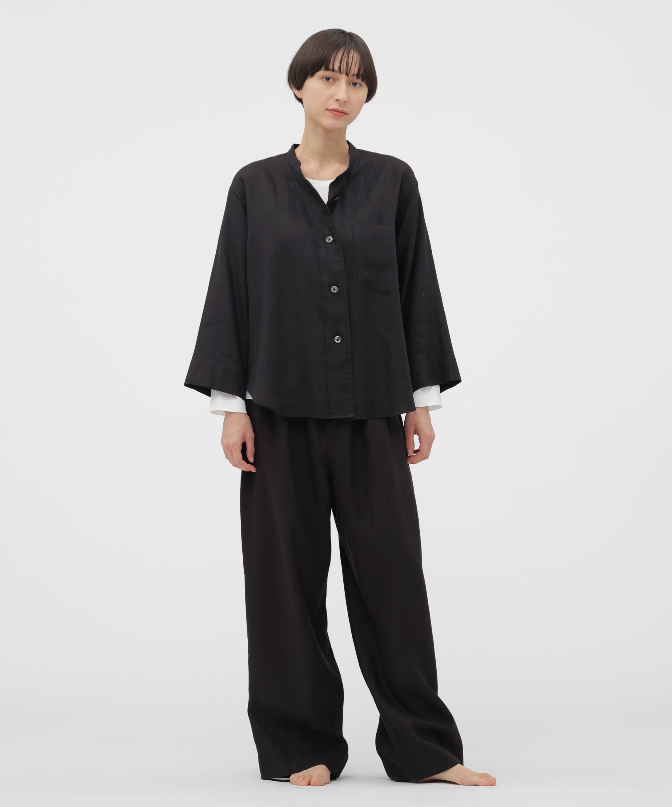 MARGARET HOWELL HOUSEHOLDGOODS「BRUSHED LINEN TWILL SHIRT」|シャツ・ブラウス|
