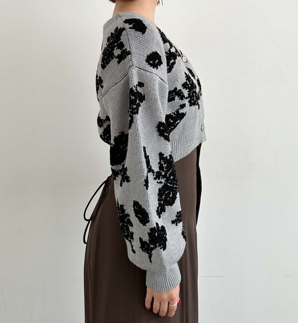 archives「ラメベロア花柄ＪＱニットＣＤアンサンブル」|カーディガン|